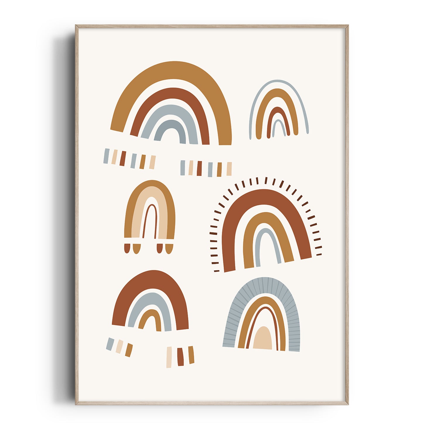 Safari Rainbow Print Rainbow Nursery Wall Art The Kids Print