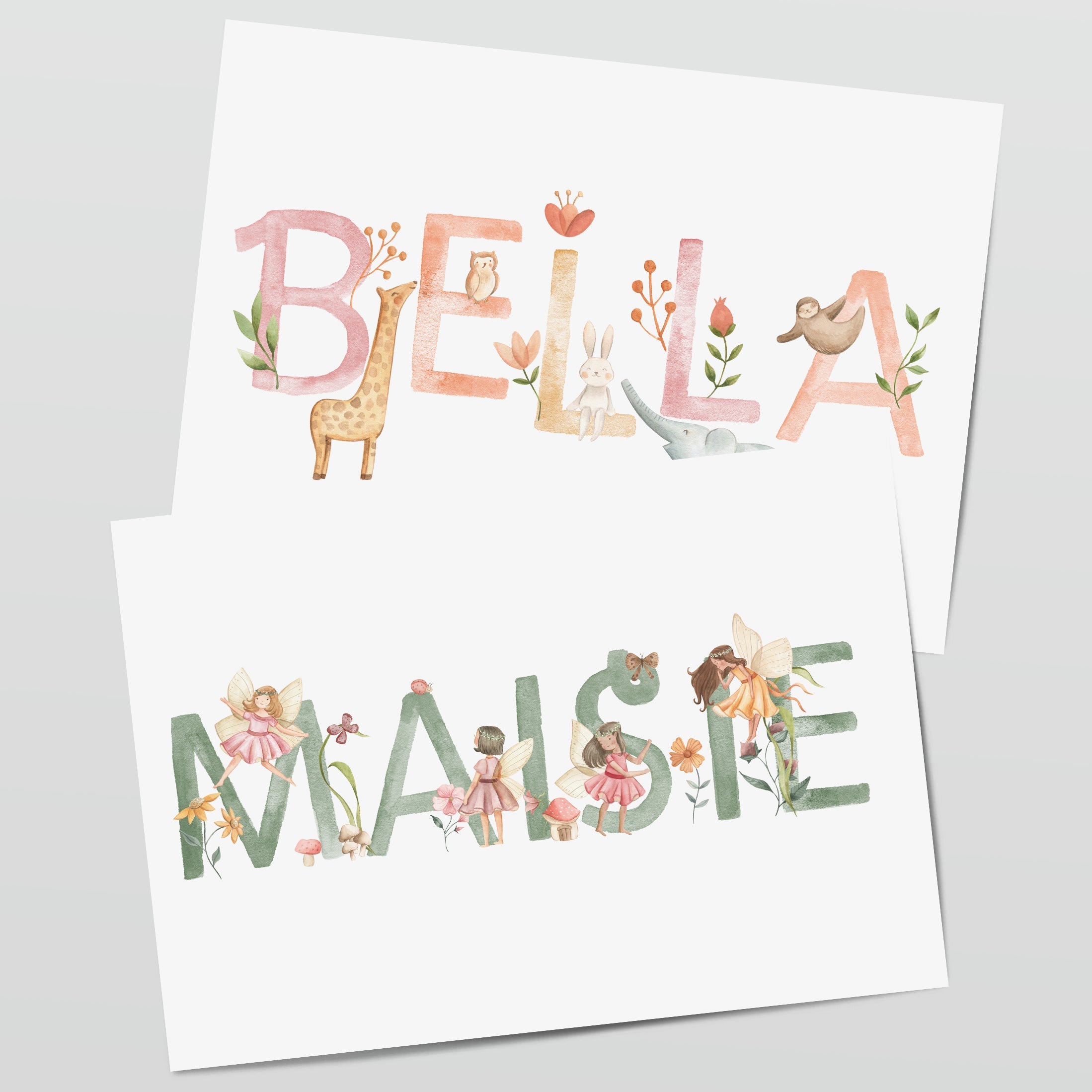 Girls Character Name Prints