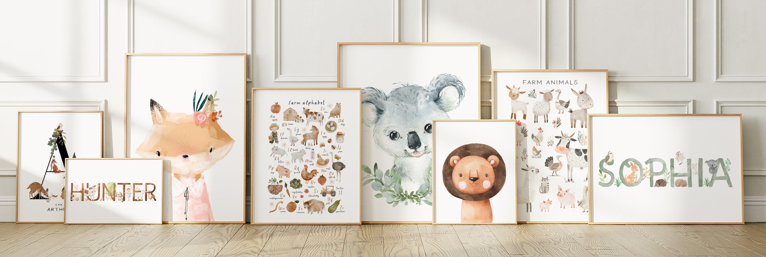 Animal Nursery Wall Art Prints | The Kids Print Store – The Kids Print ...