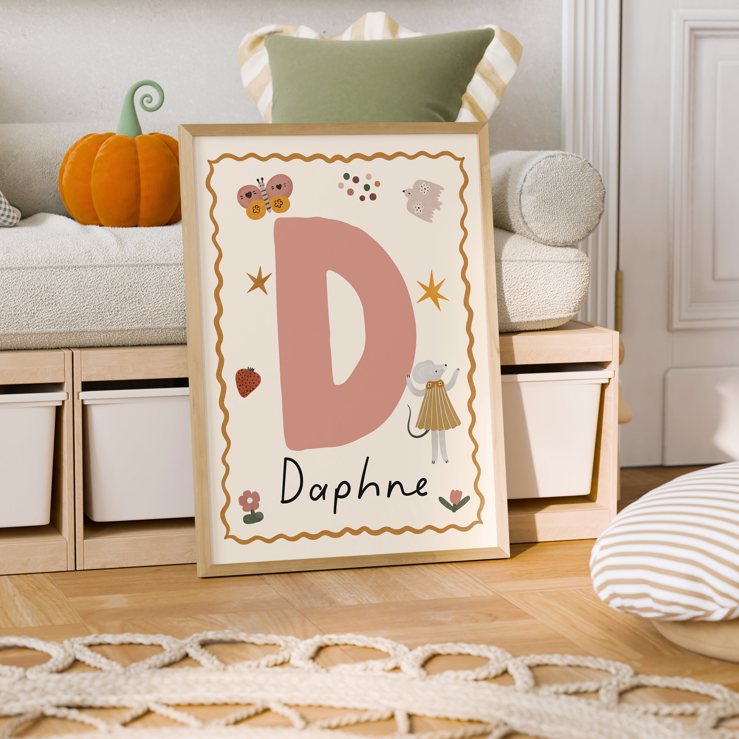 Whimsy Mouse Letter & Name Print