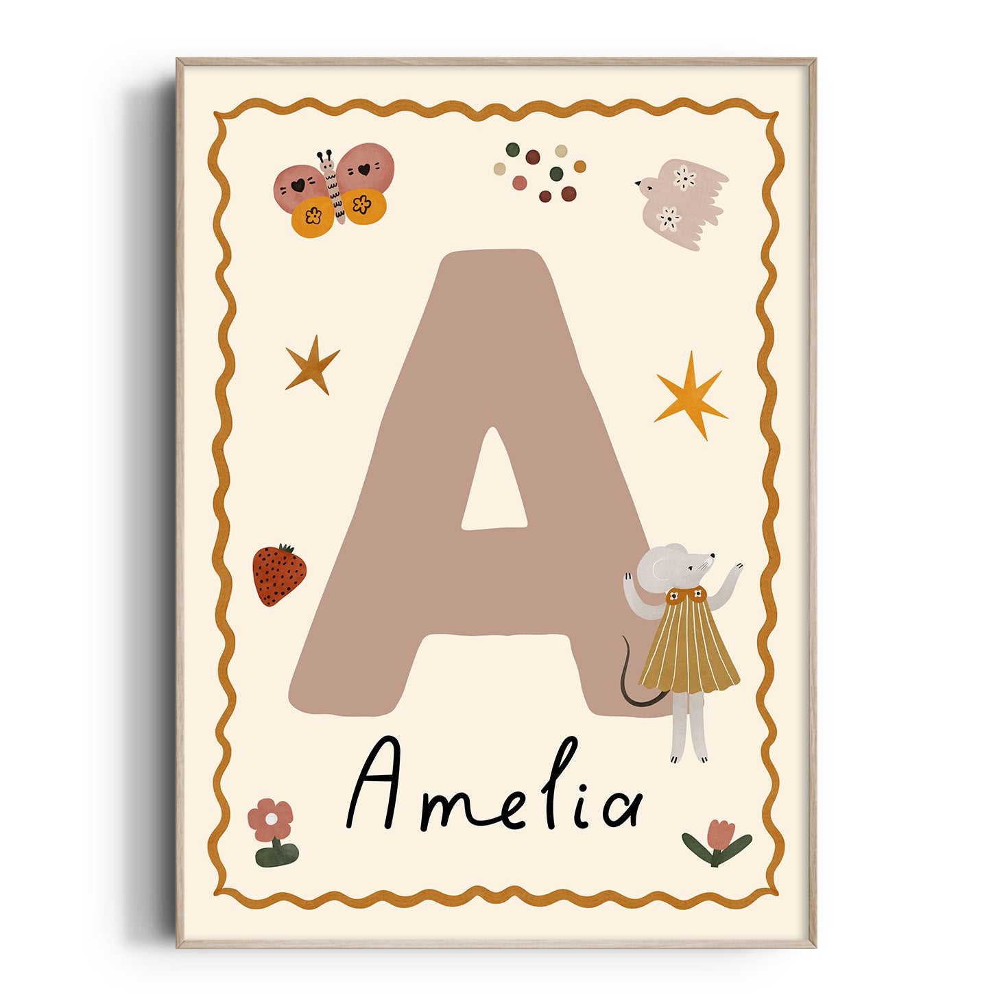 Whimsy Mouse Letter & Name Print