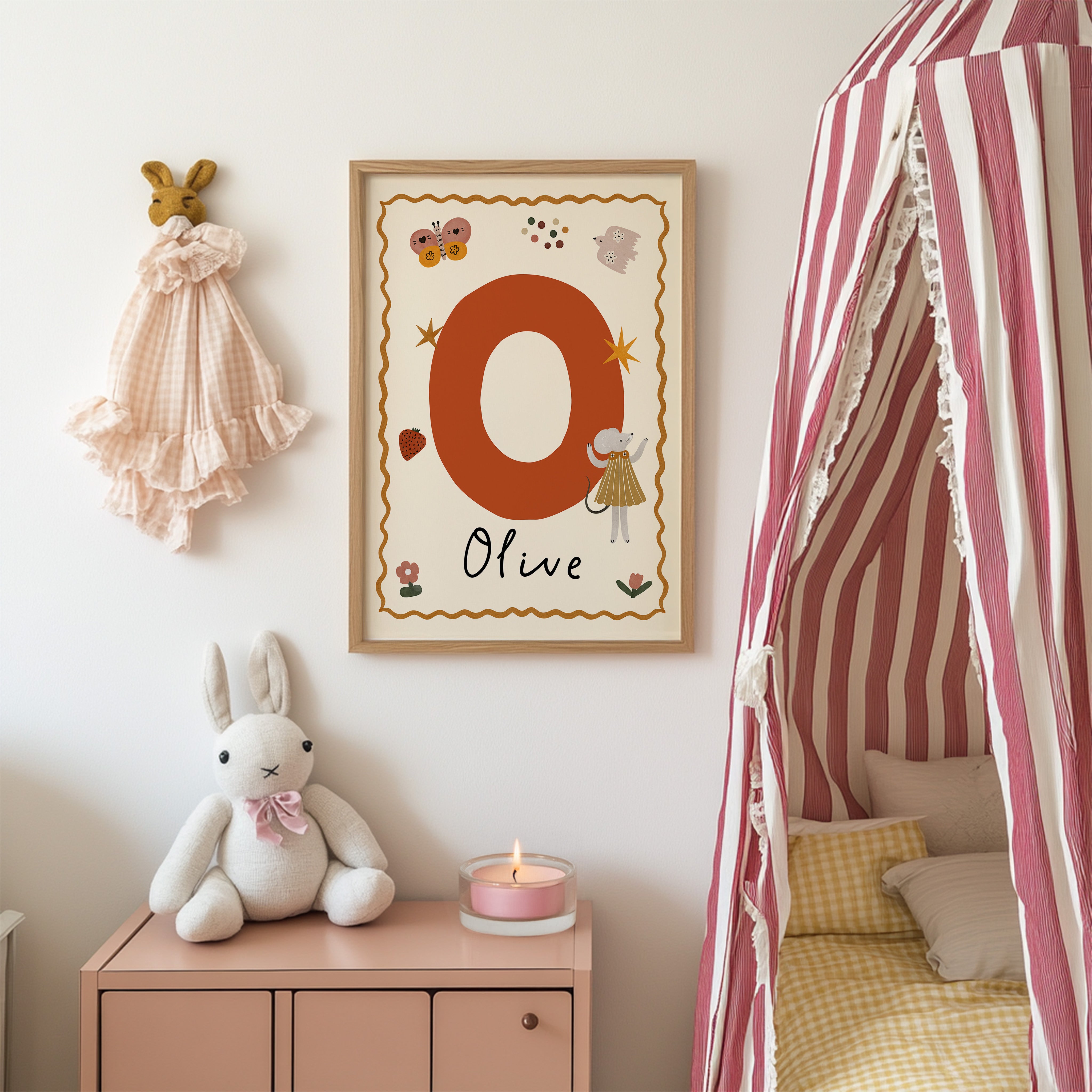 Whimsy Mouse Letter & Name Print