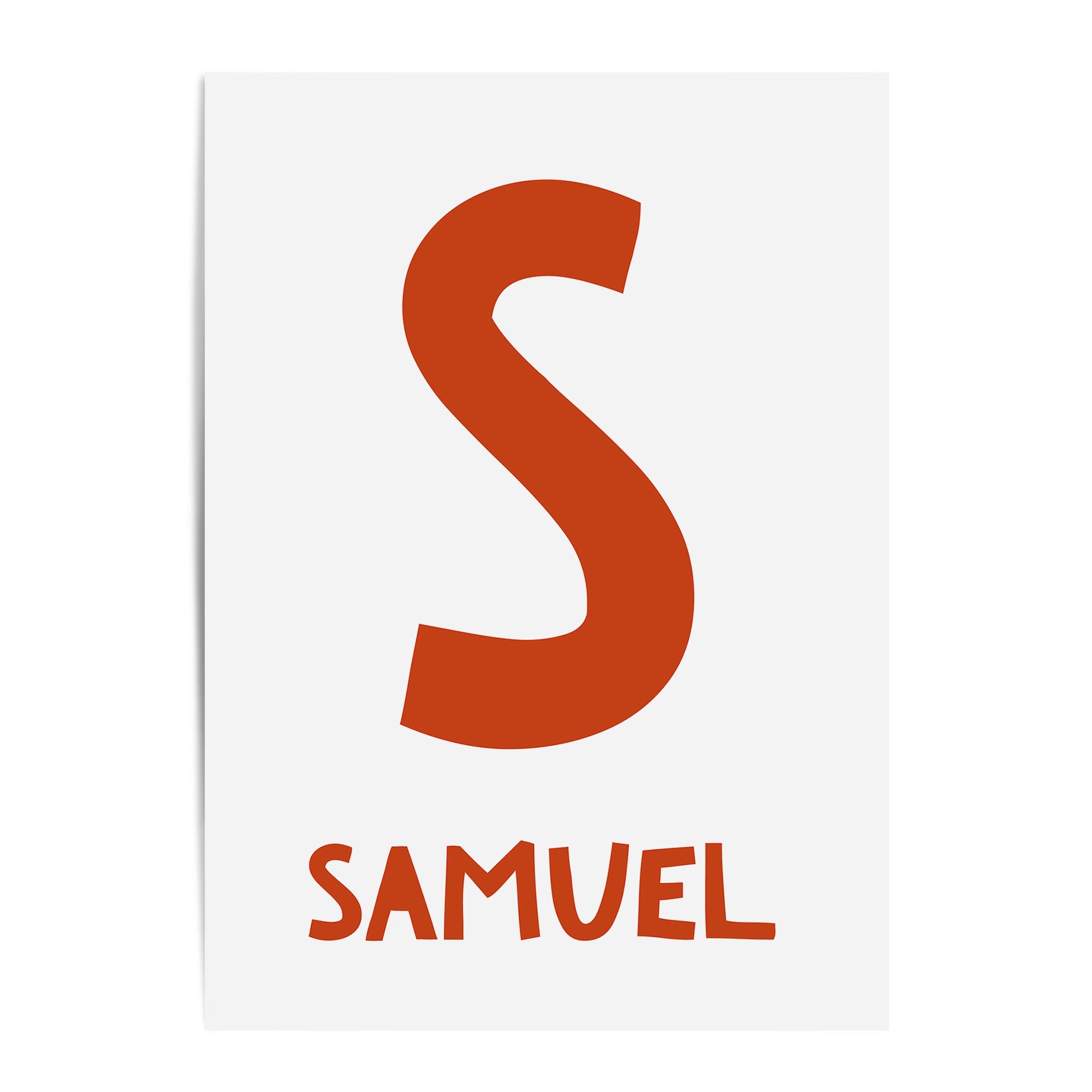 Letter & Name Print
