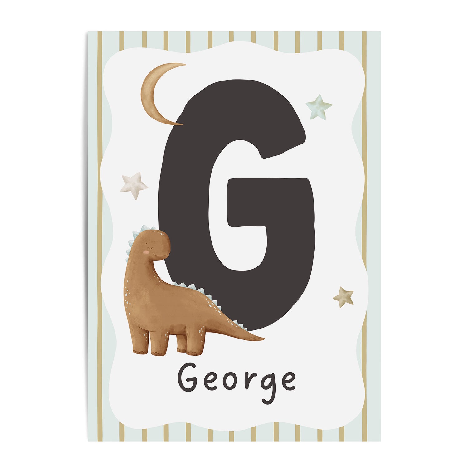 Dinosaur Letter & Name Print