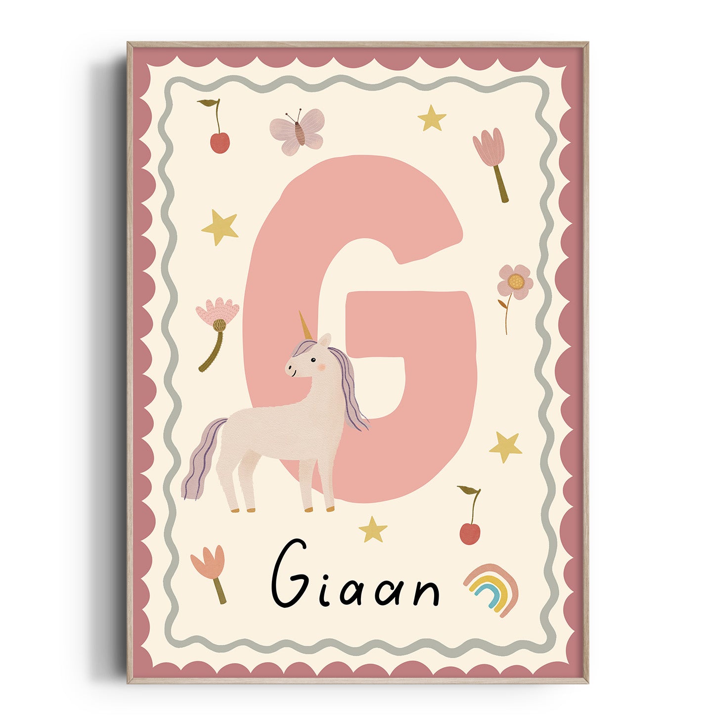 Unicorn Letter & Name Print