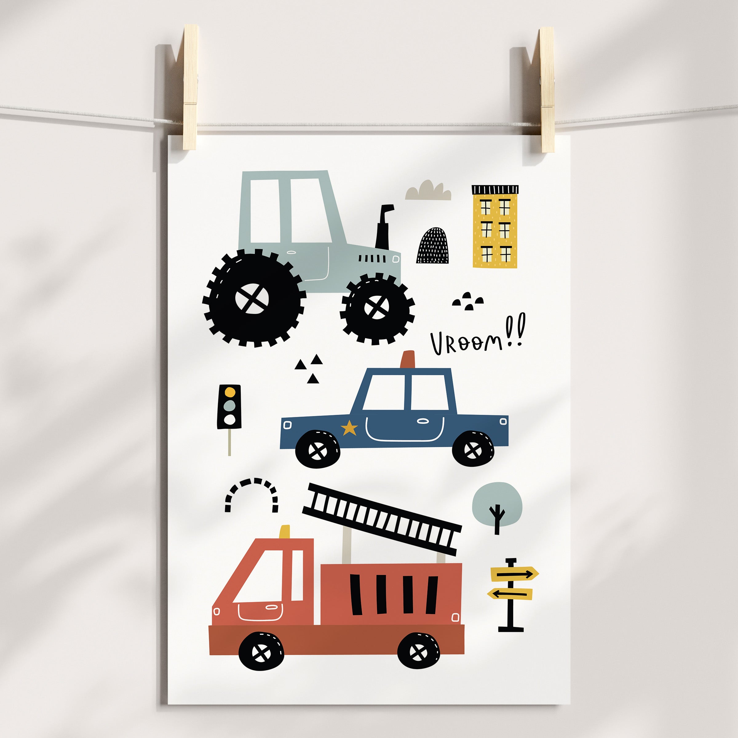 Transportation Vehicles & Alphabet Prints