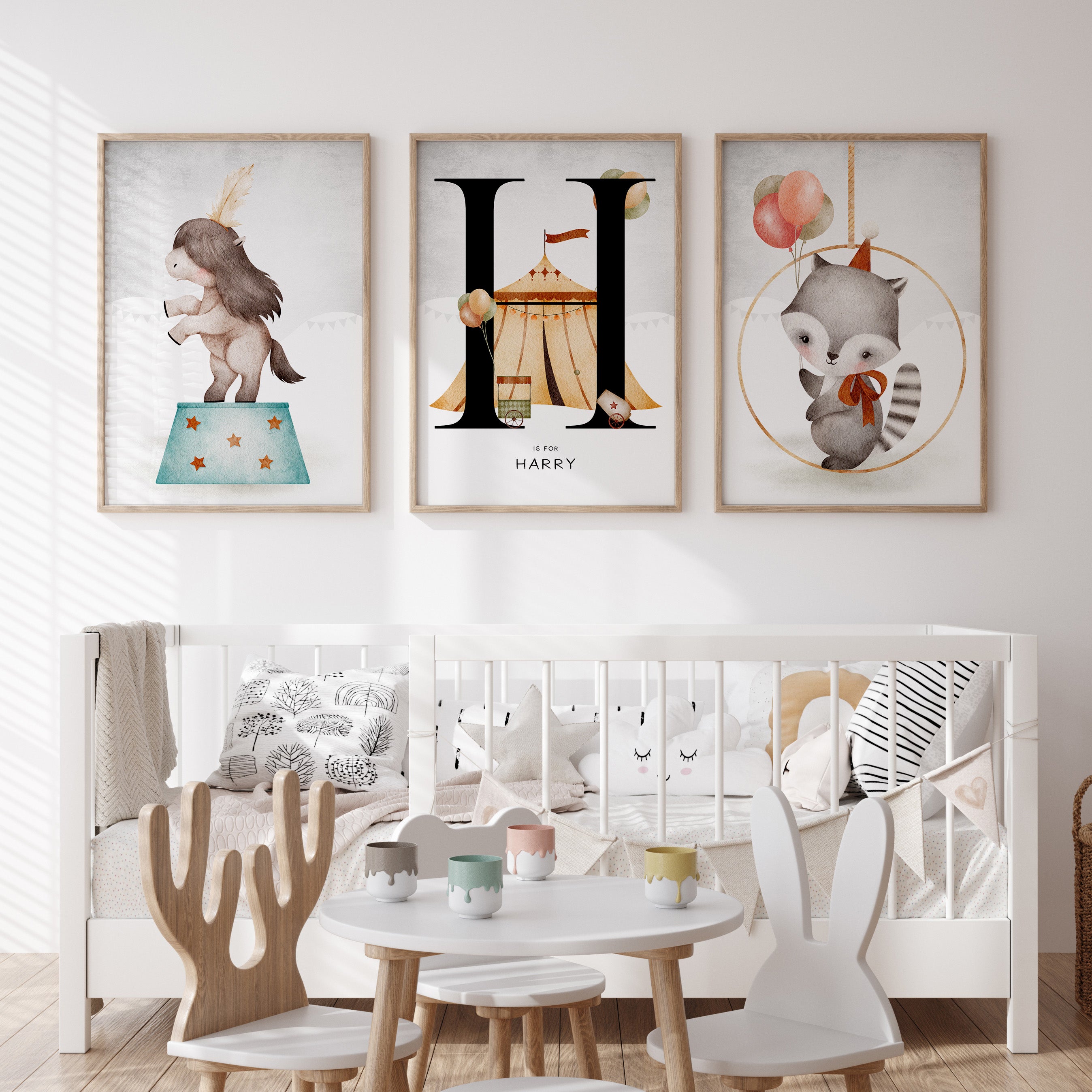 Circus Animals & Name Print - Mix & Match