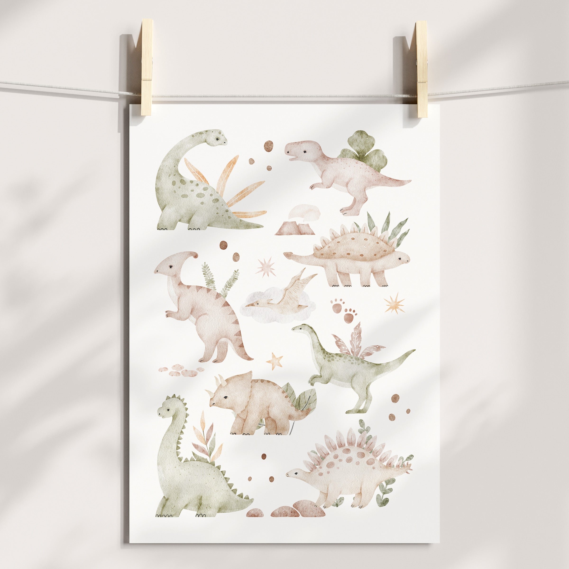 Dinosaur Name, Alphabet & Chart Prints - Choose Your Dinosaur