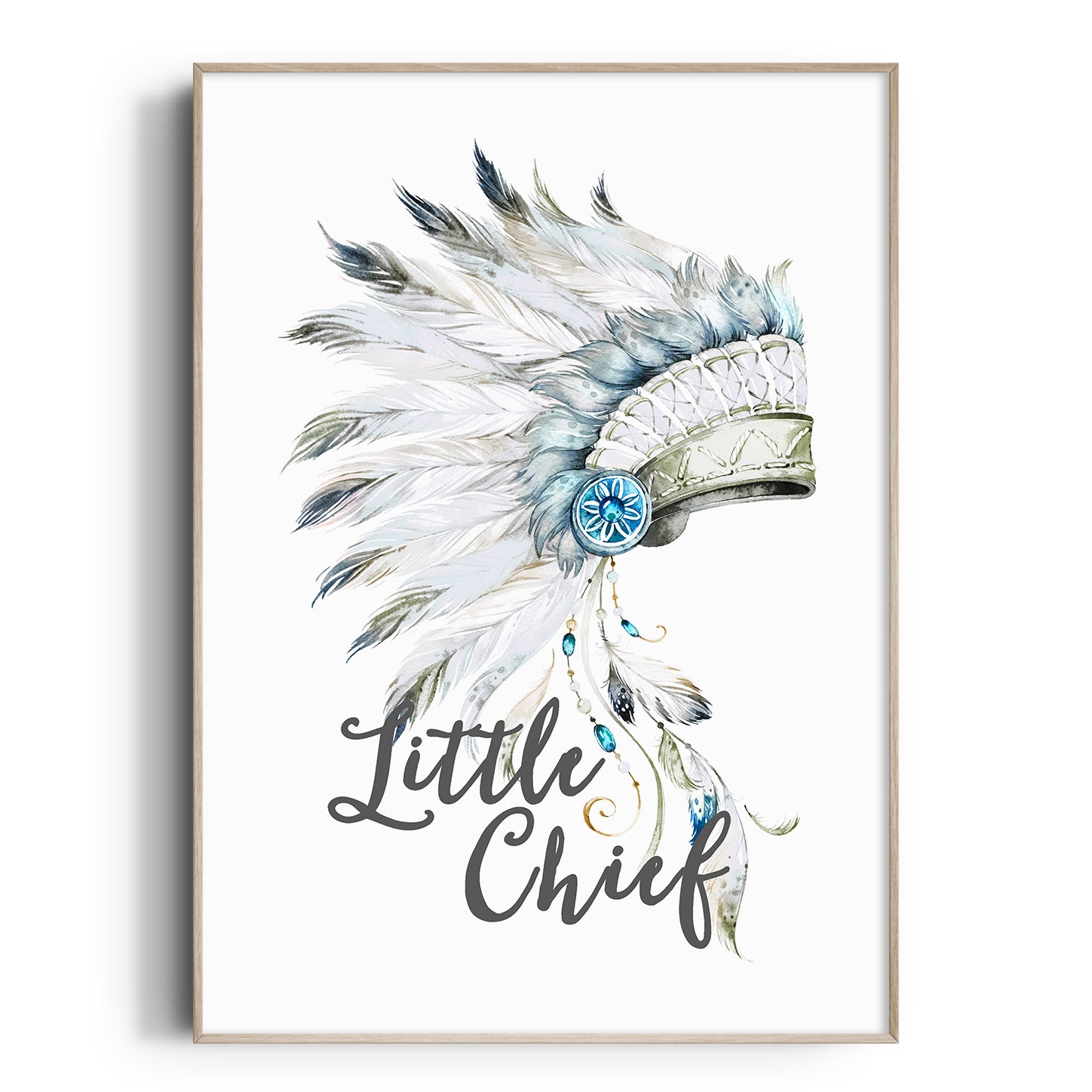 Little Chief Headdress Print
