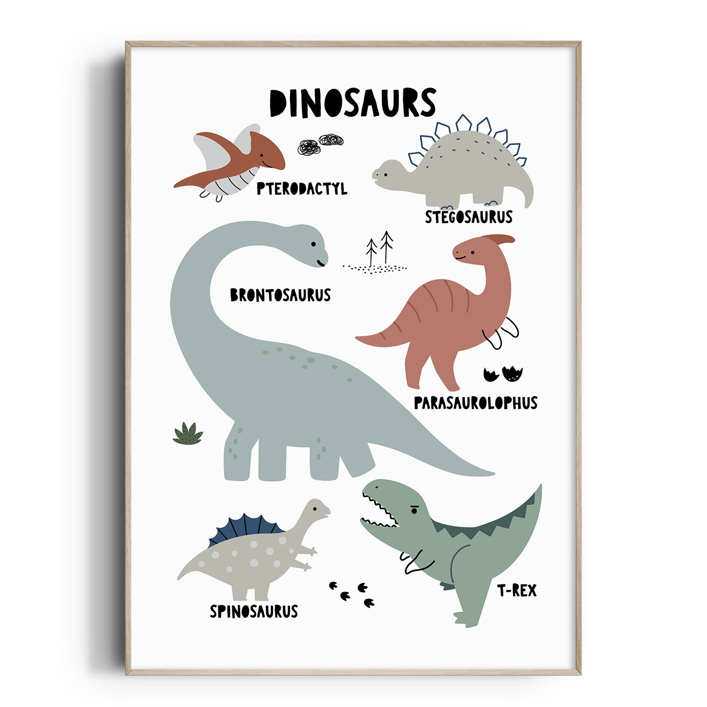 Dinosaur Chart Print