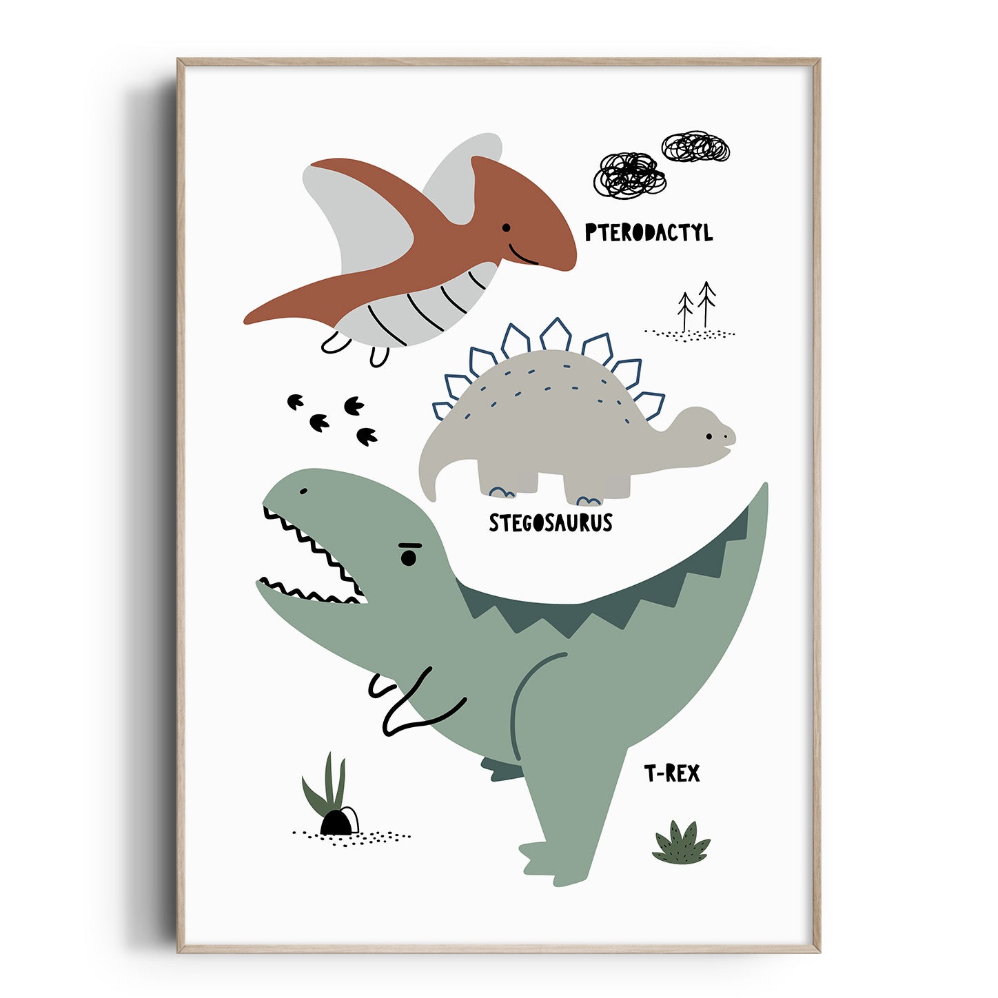 Dinosaur Chart Print