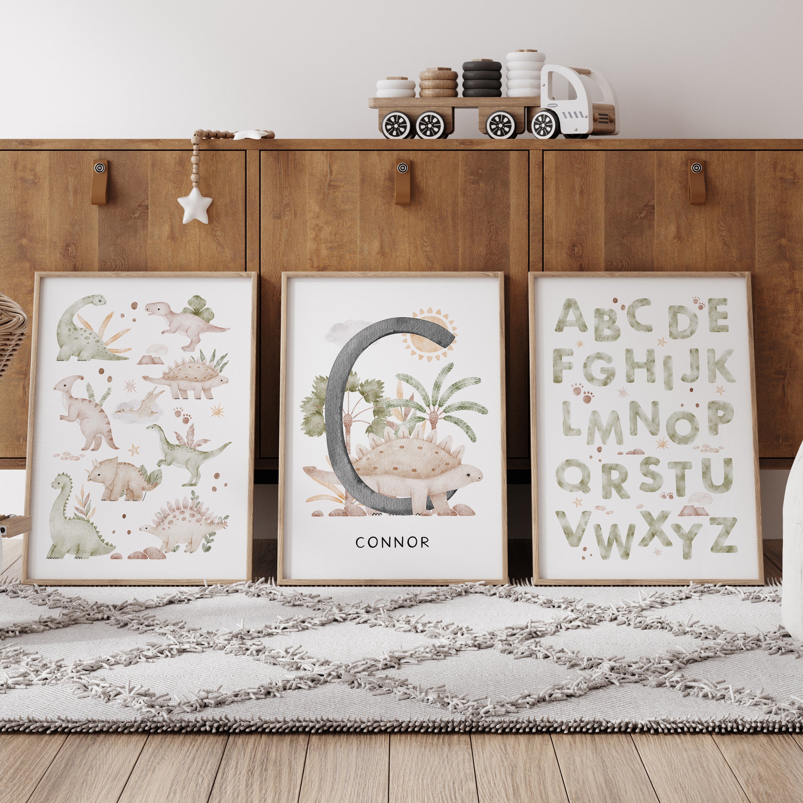 Dinosaur Name, Alphabet & Chart Prints - Choose Your Dinosaur