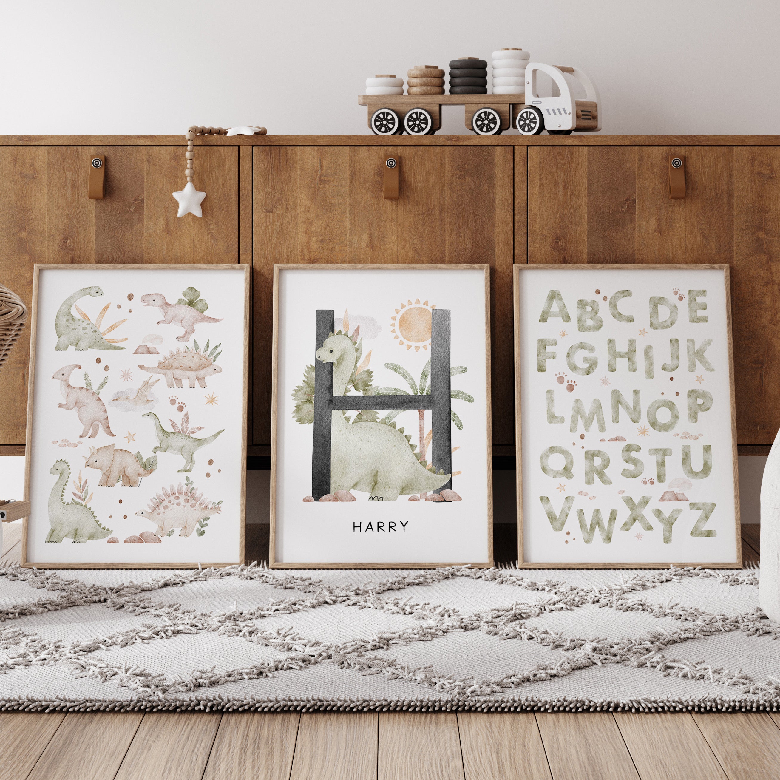 Dinosaur Name, Alphabet & Chart Prints - Choose Your Dinosaur