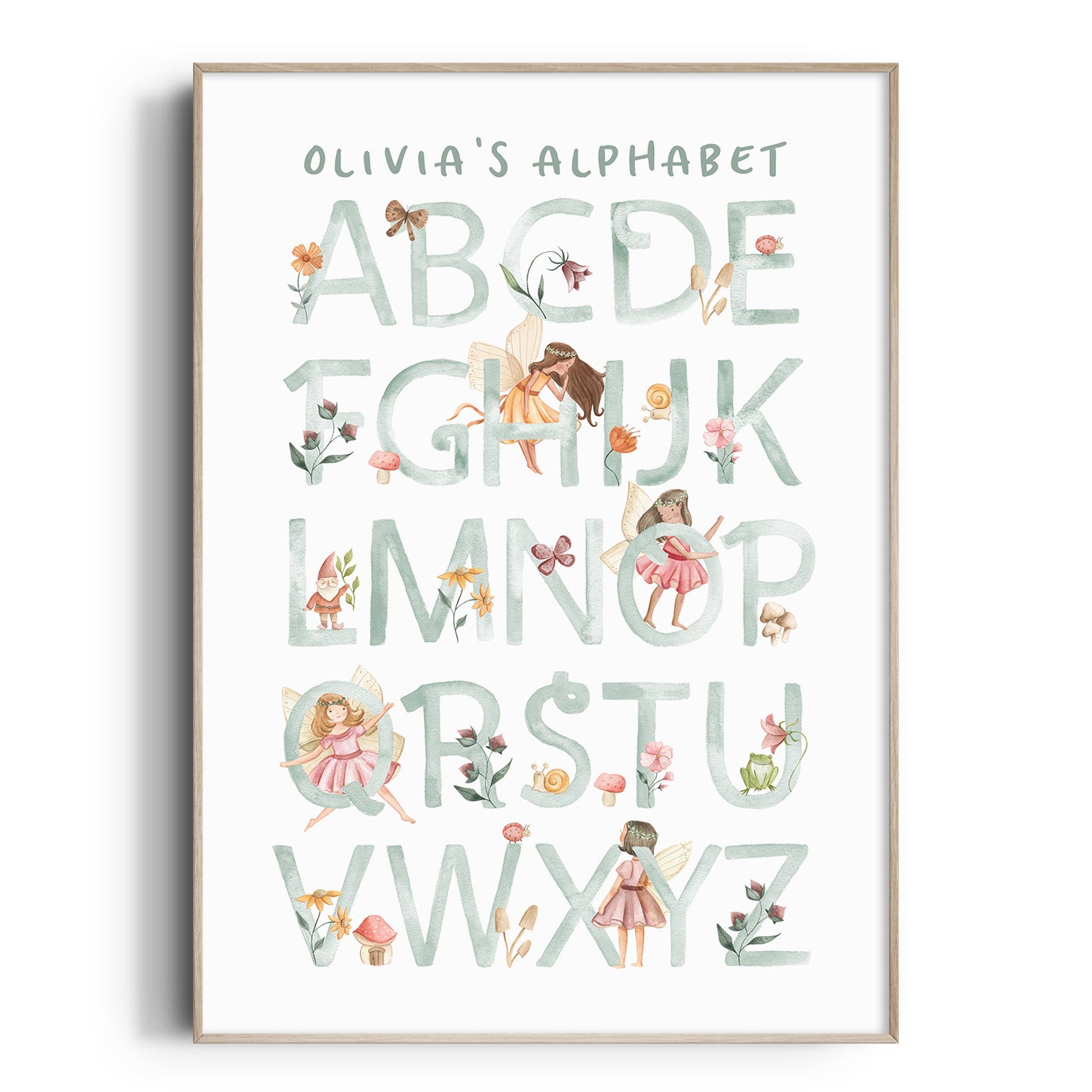 Fairy Alphabet Name Print