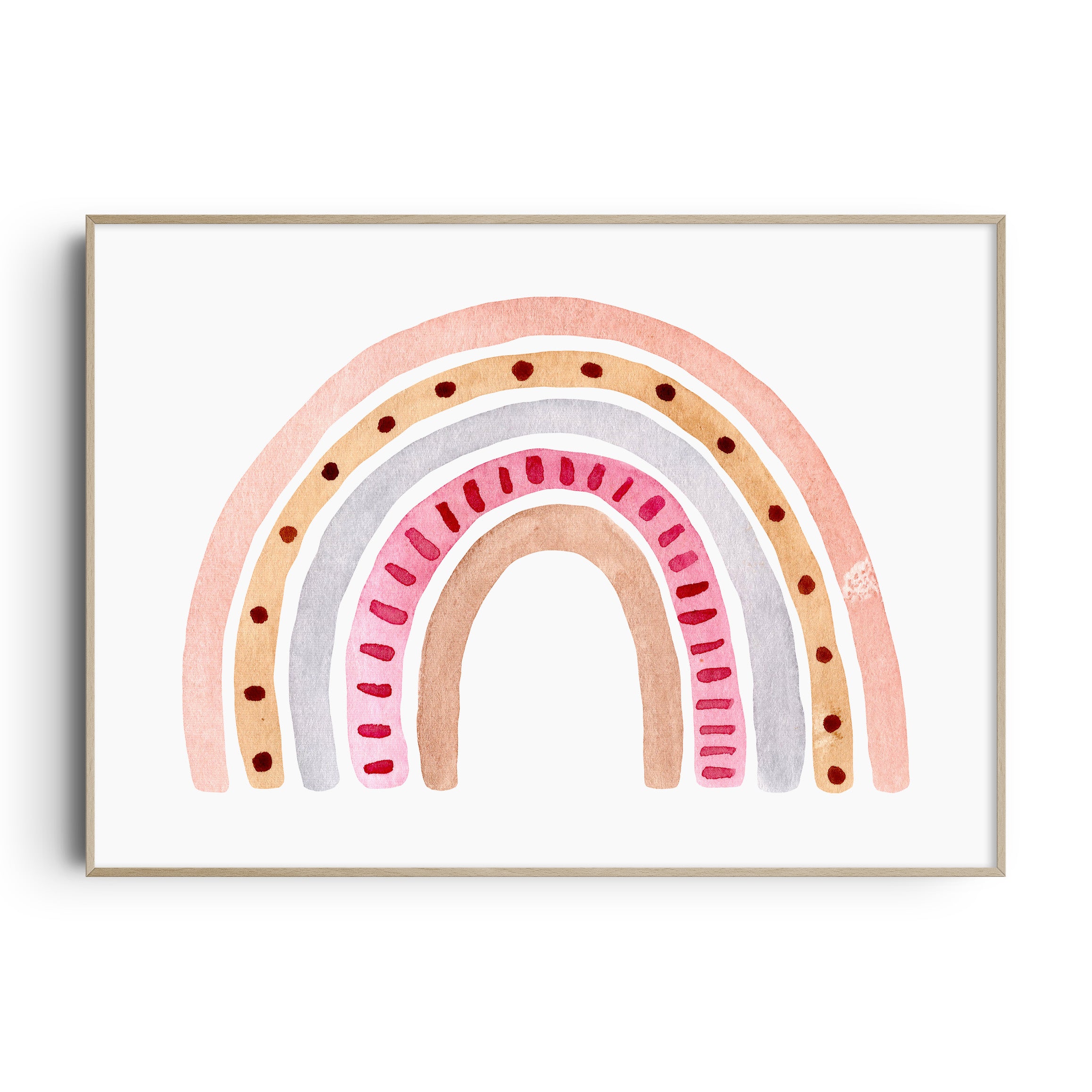 Watercolour Rainbow Print