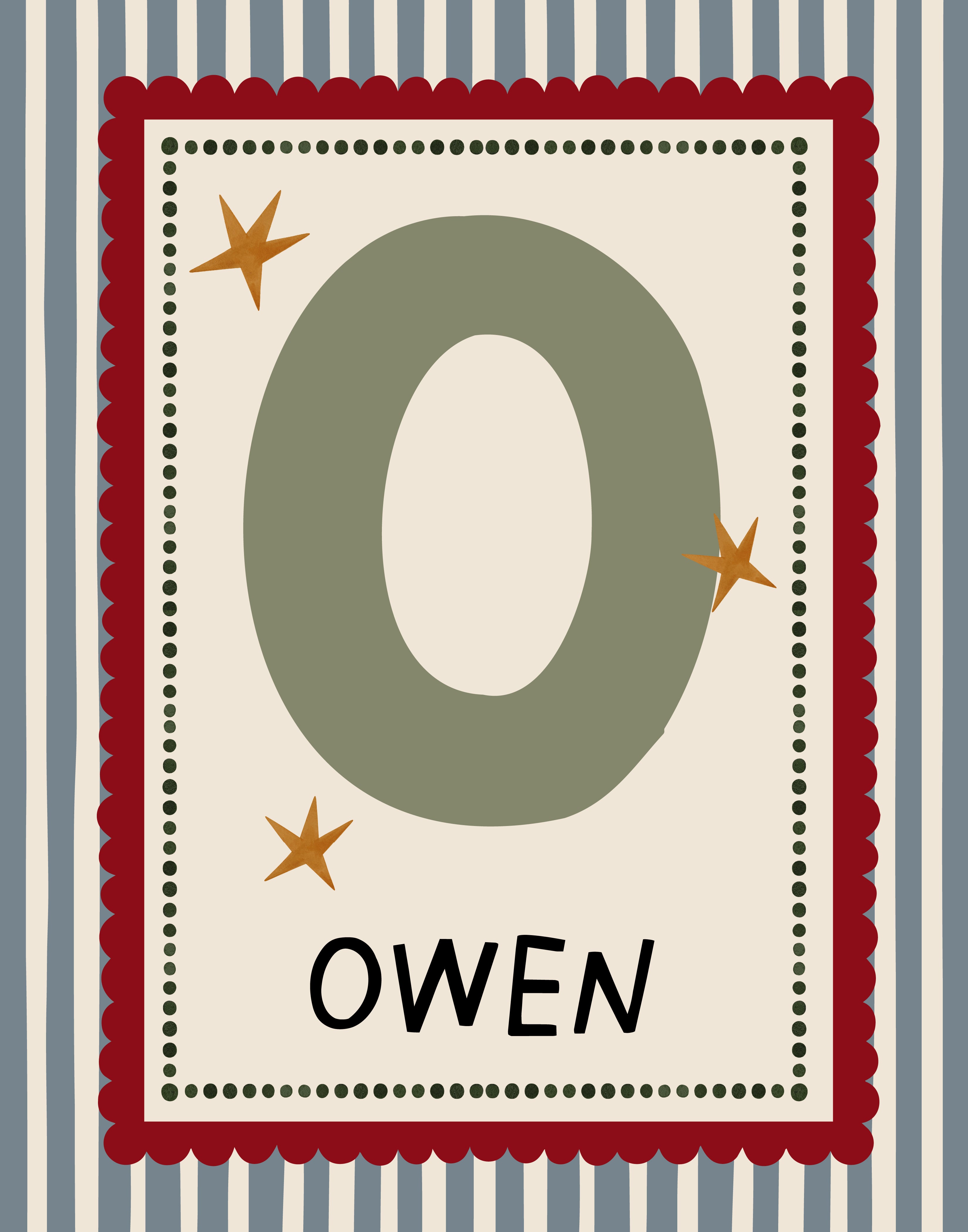 Boys Letter & Name