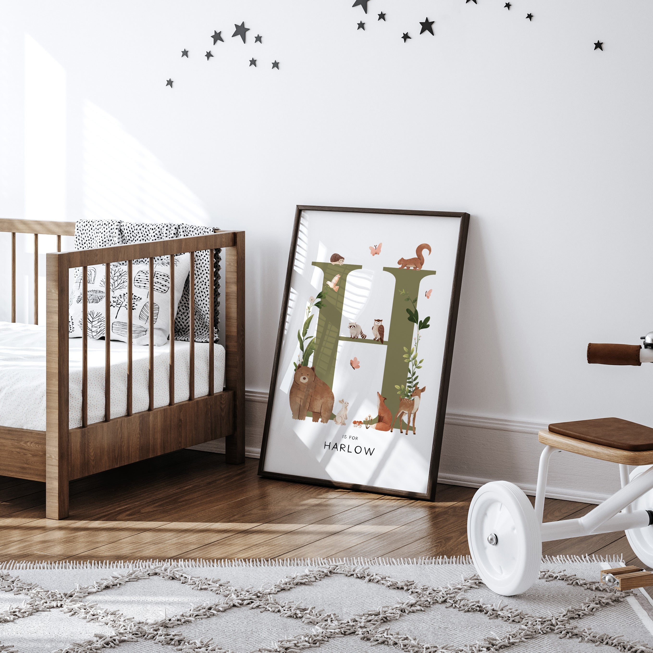 Forest Animal Letter & Name Print