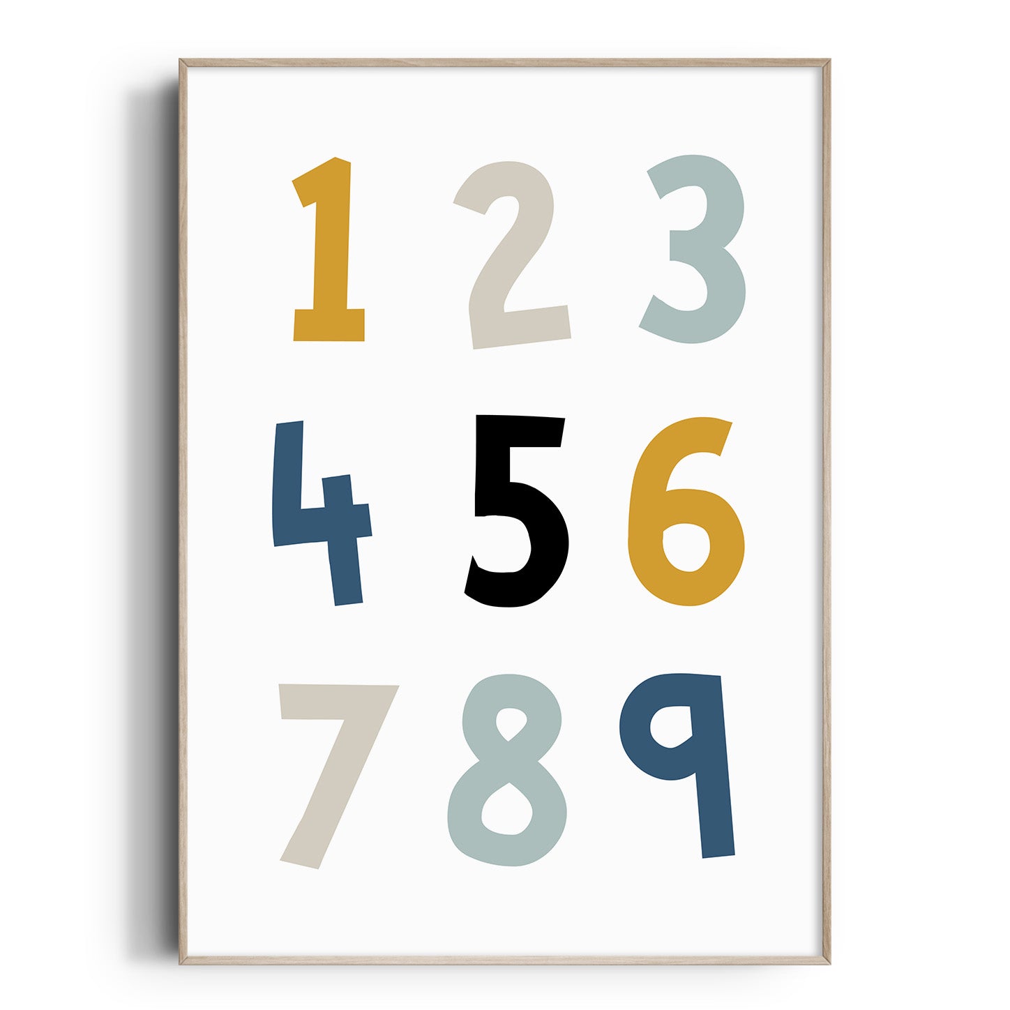 Construction Numbers Print