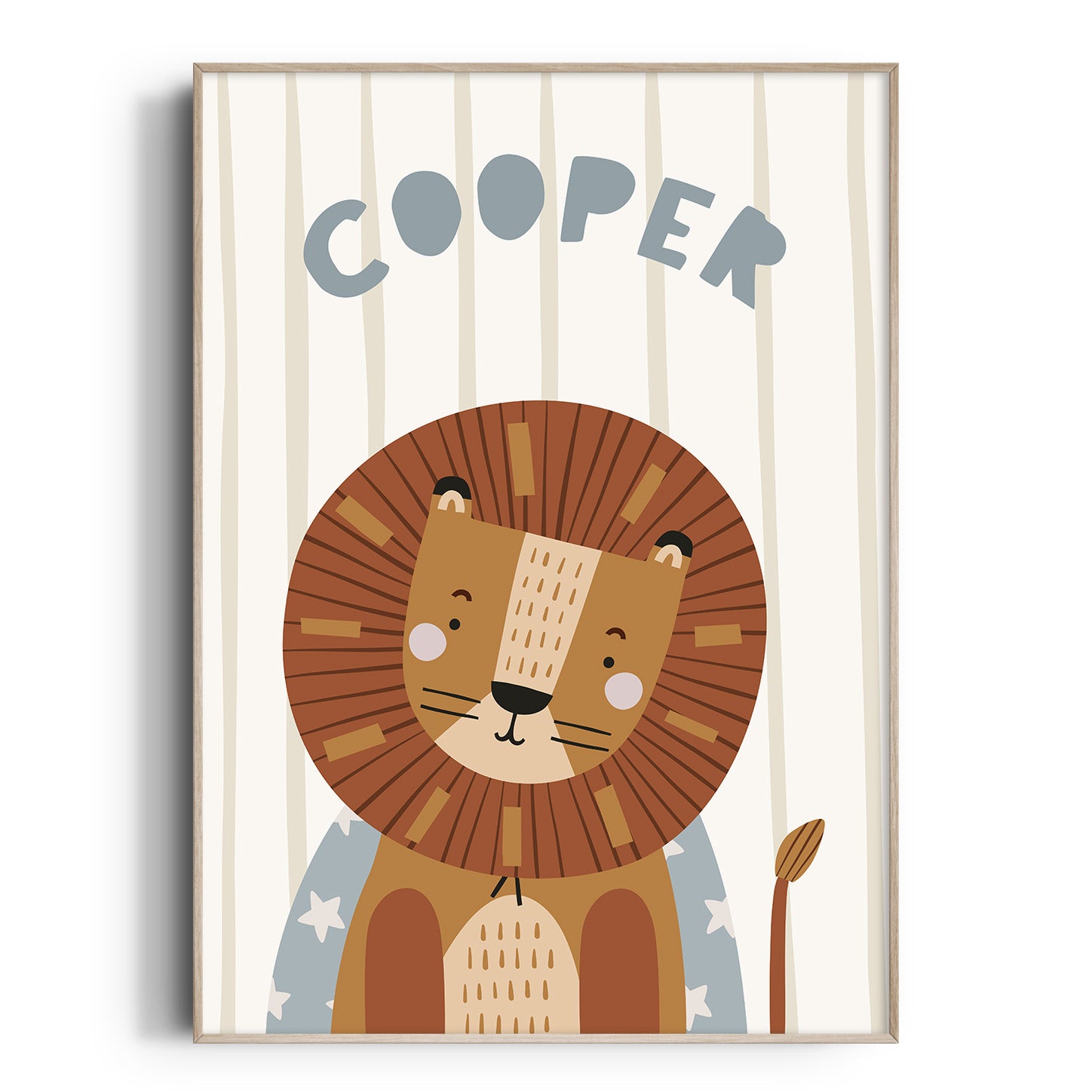 Magic Safari Animal Name Print - Lion