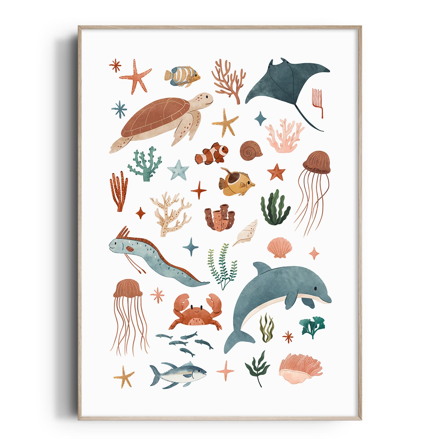 Ocean Animals Print