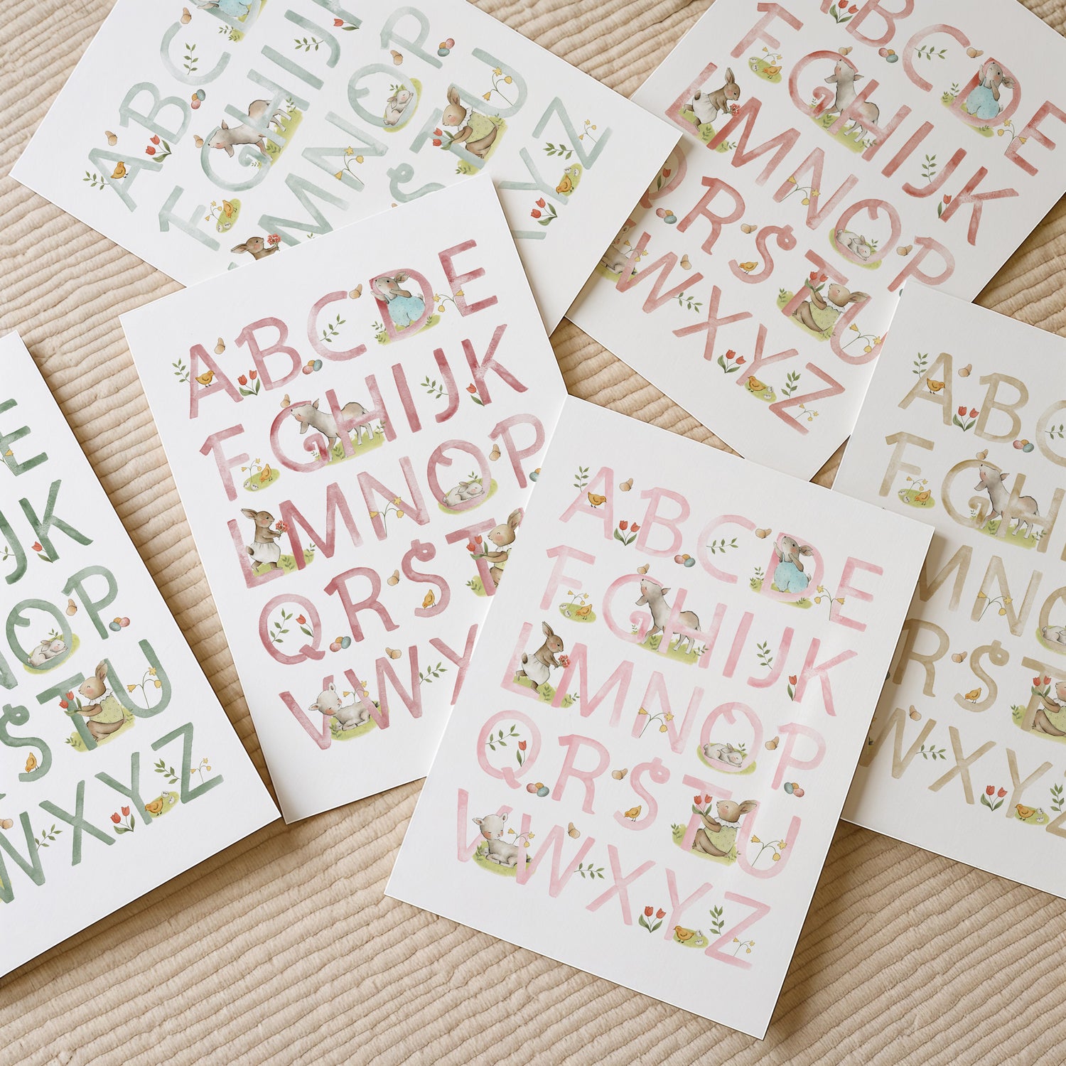 Spring Animals Alphabet Print