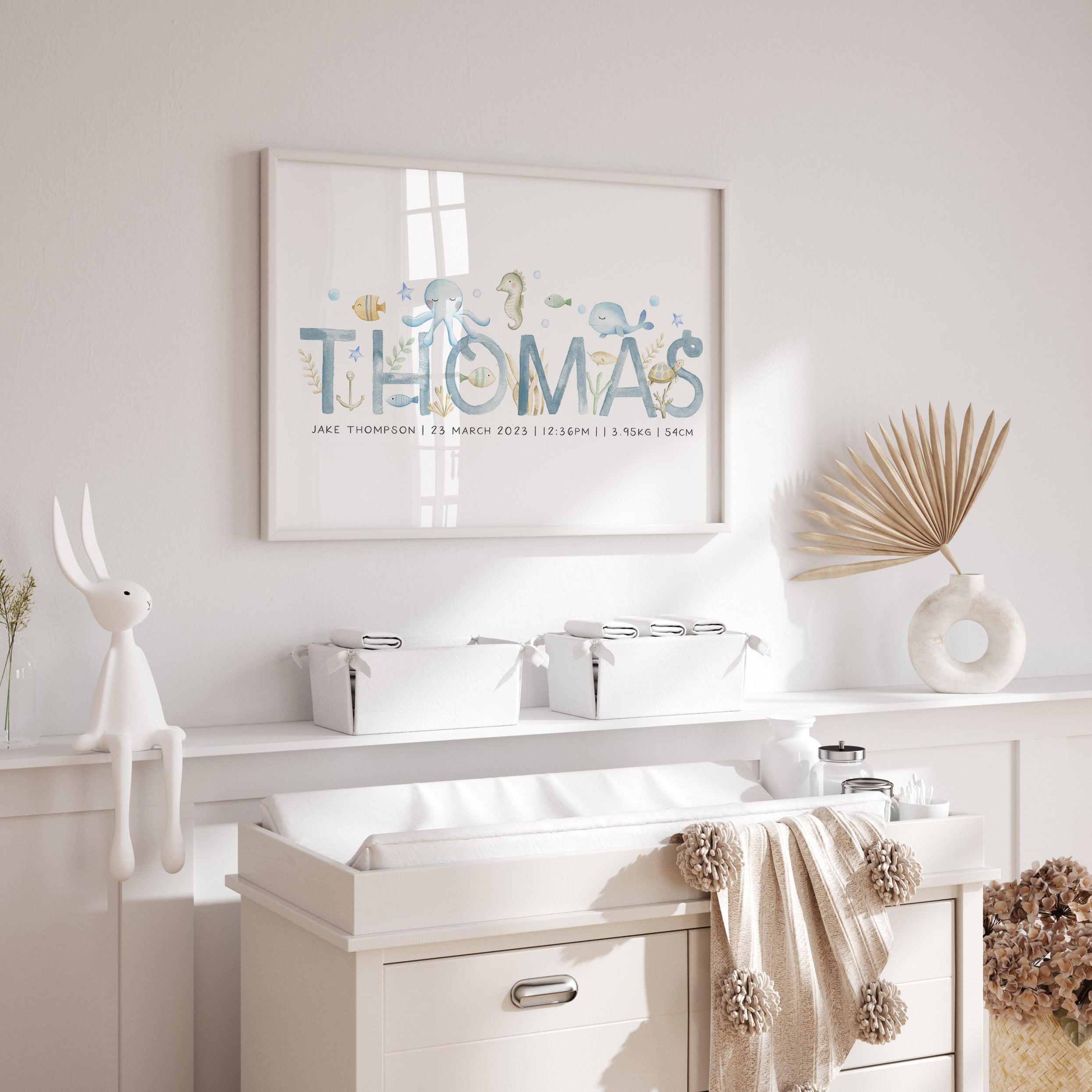 Sea Animals Name Print