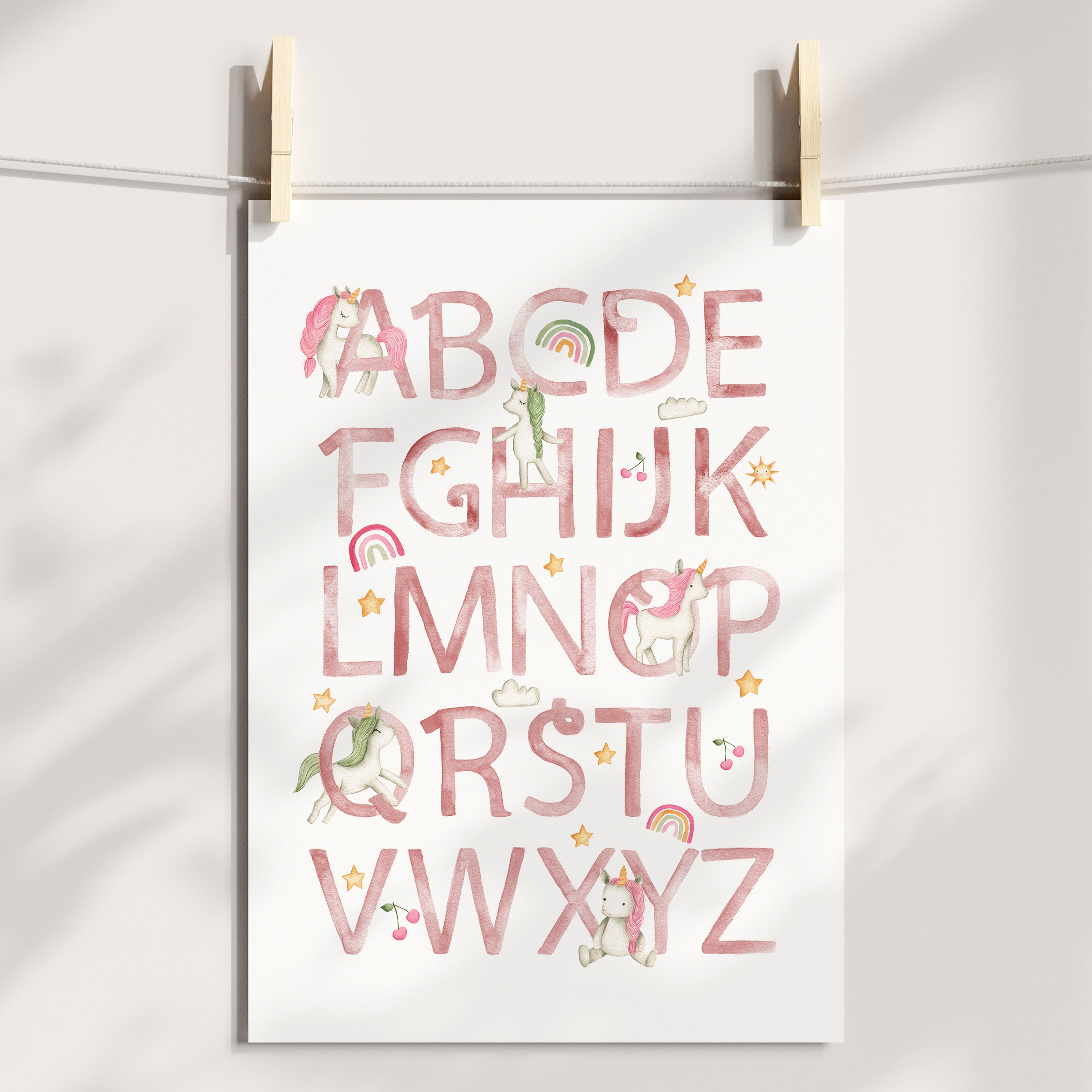 Unicorn Alphabet Print