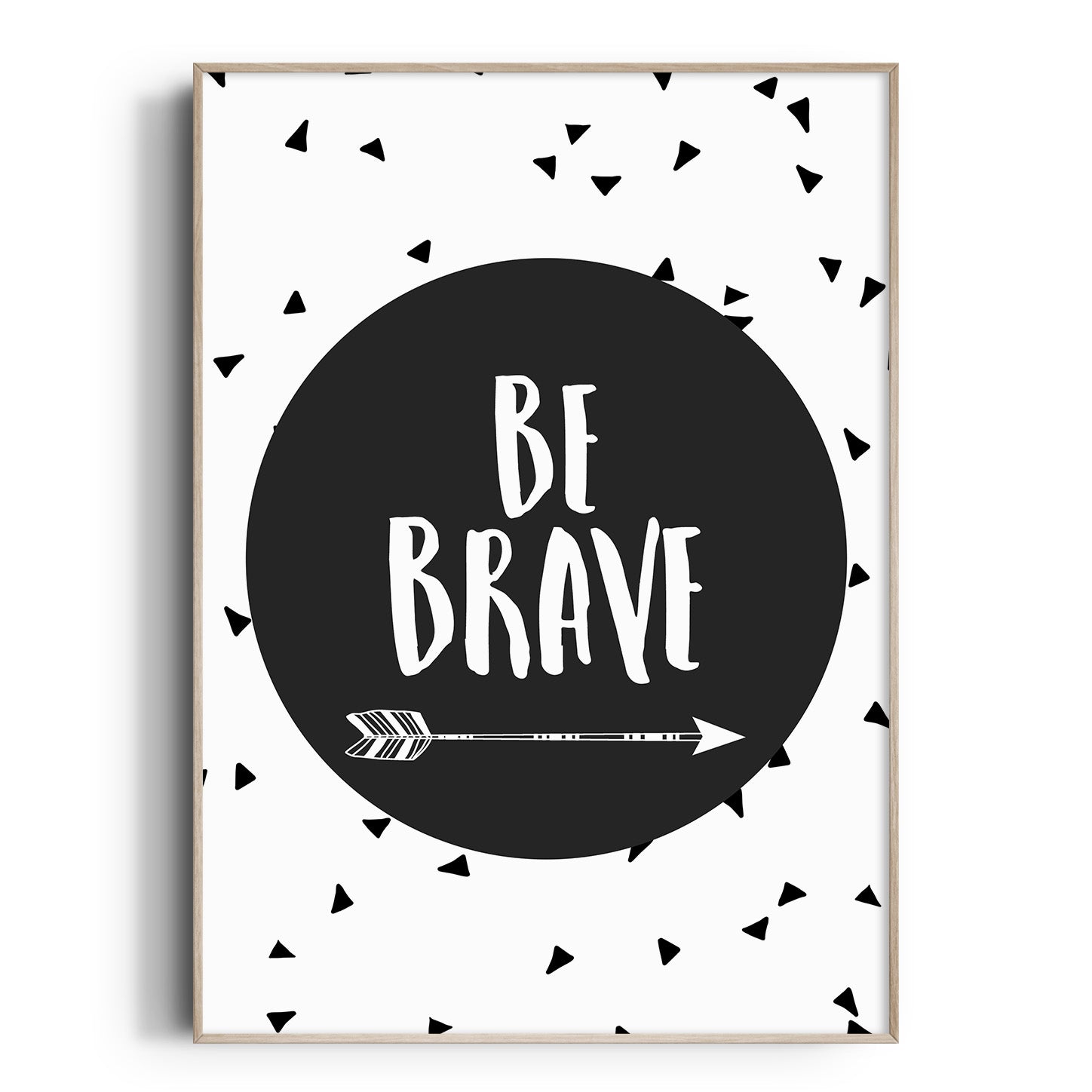 Be Brave Circle Print
