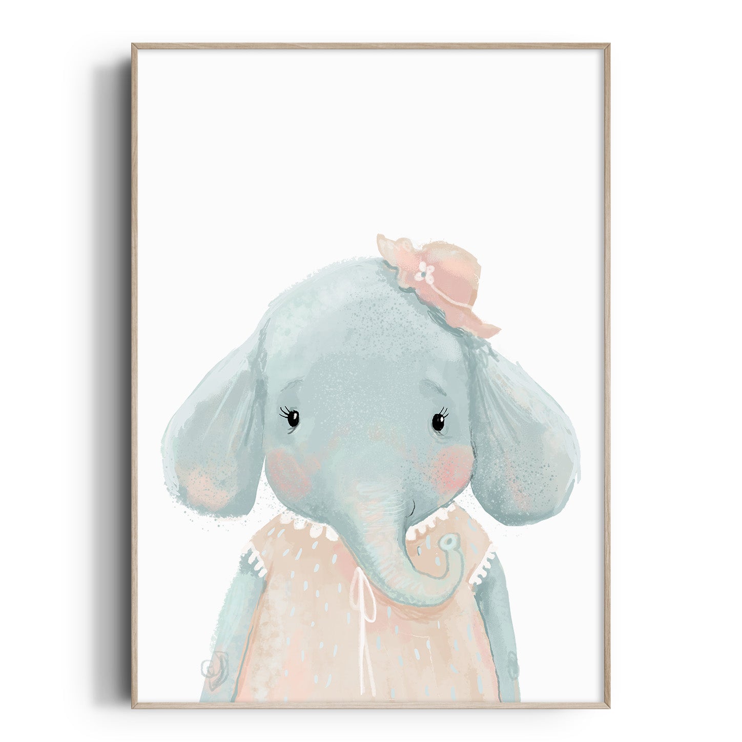 Little Miss Elephant Print
