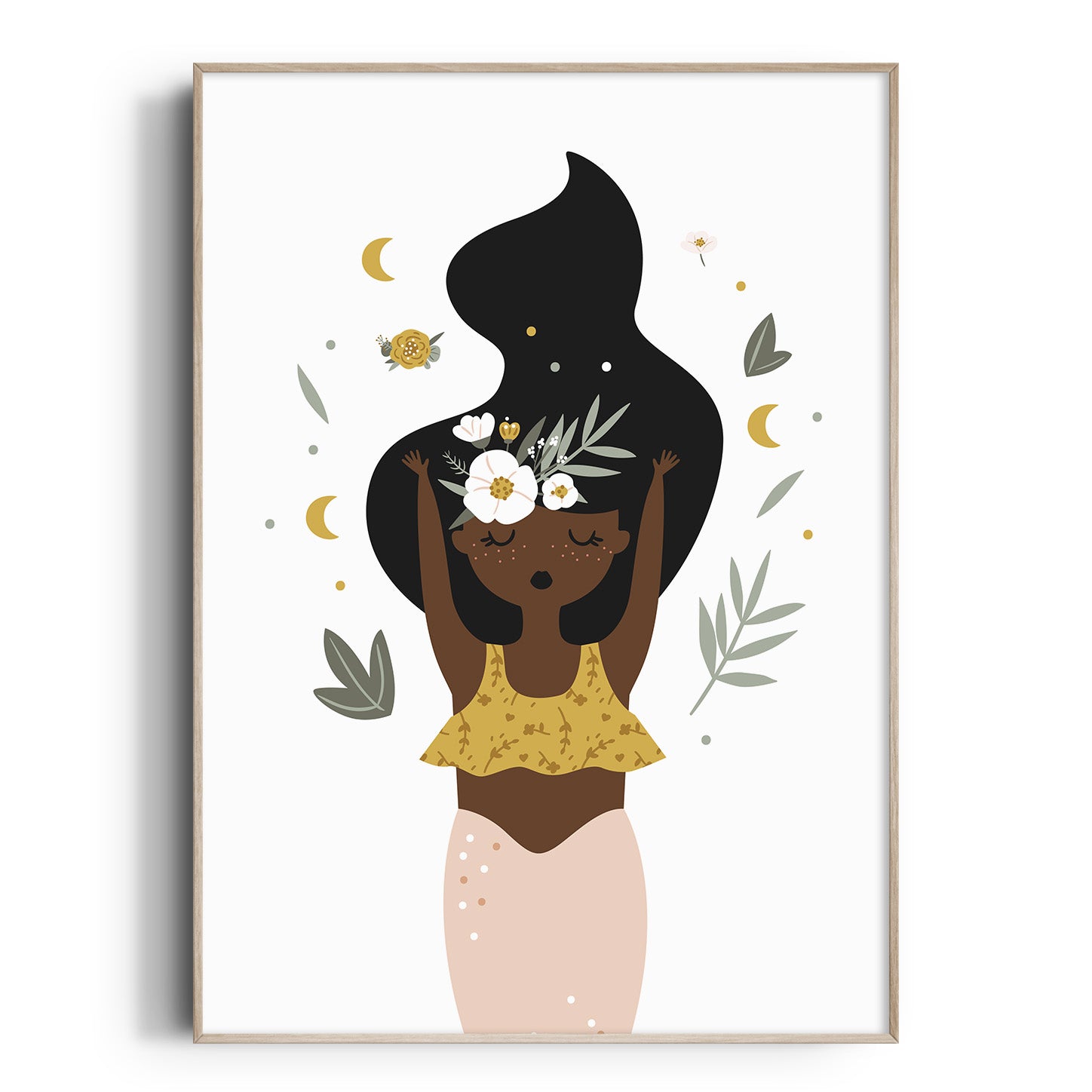 Boho Mermaid Print