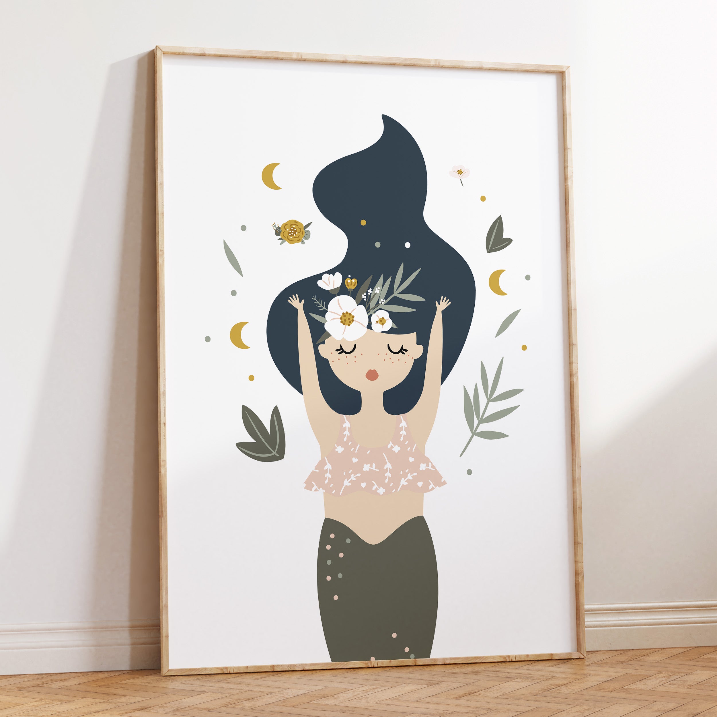 Boho Mermaid Print