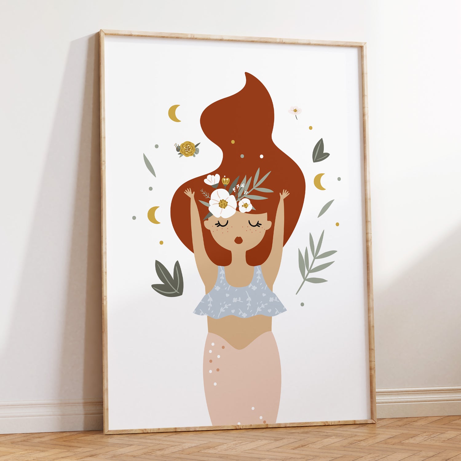Boho Mermaid Print