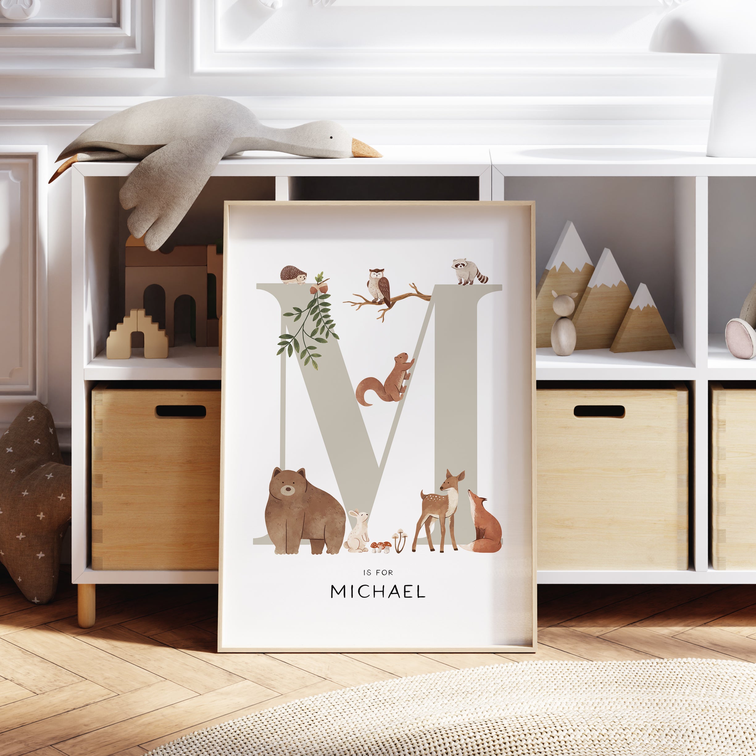 Forest Animal Letter & Name Print