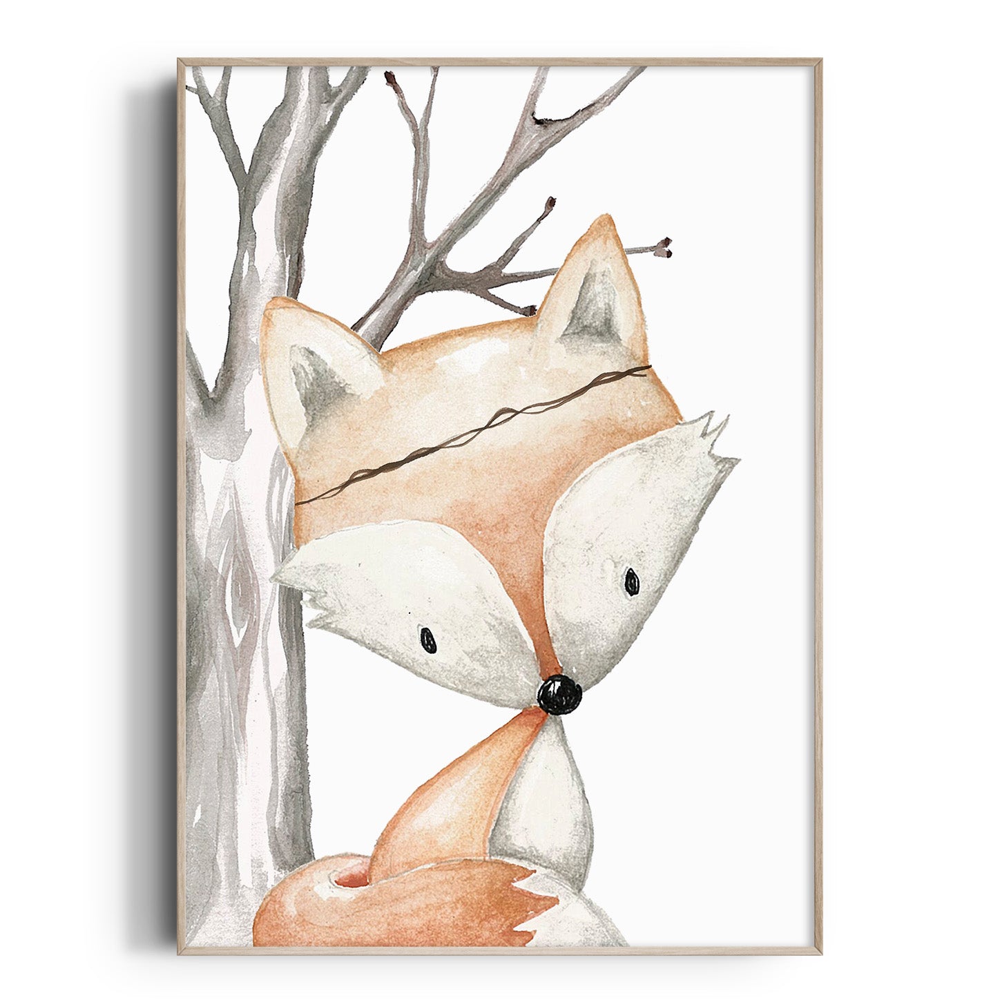 Woodland Fox Print