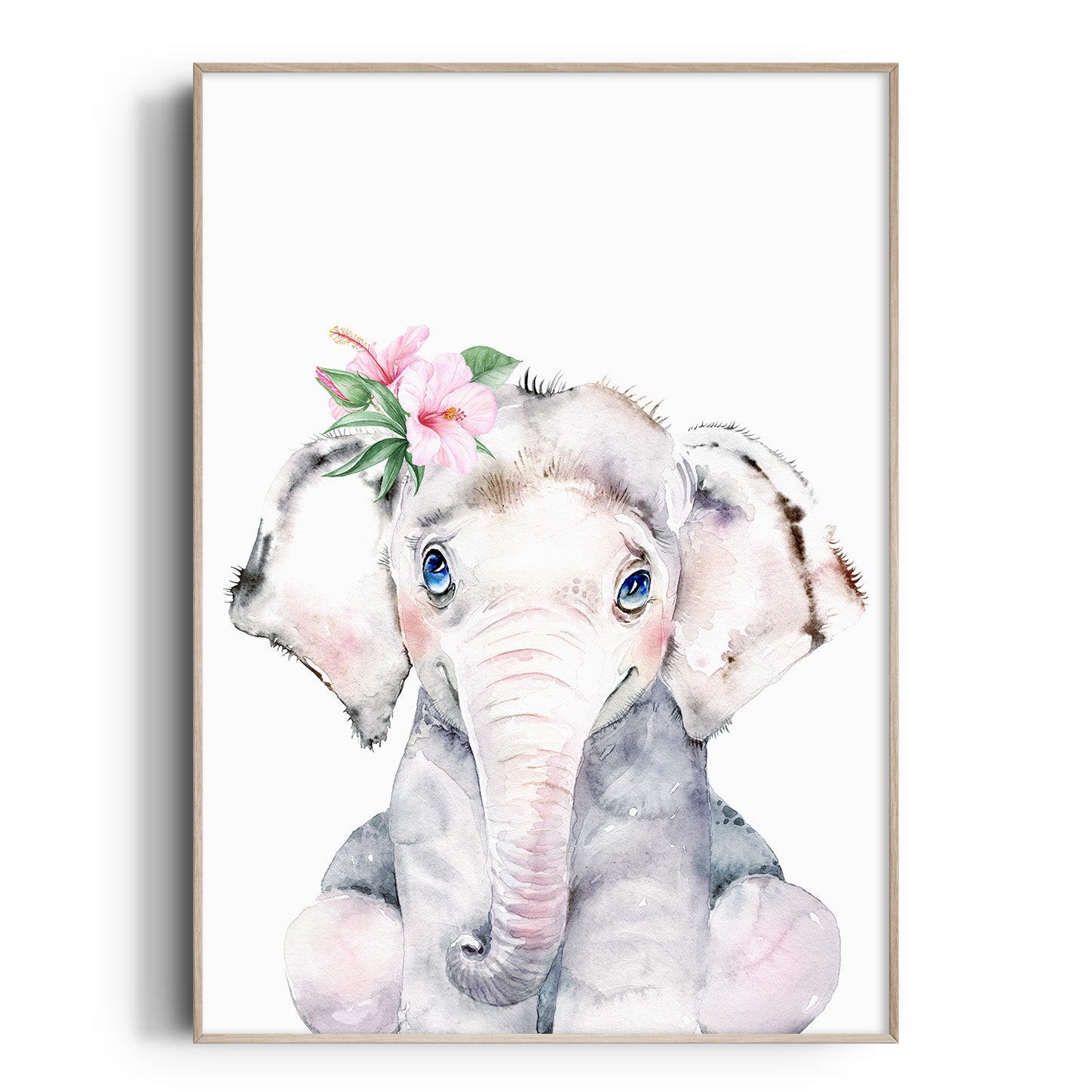 Floral Elephant Print