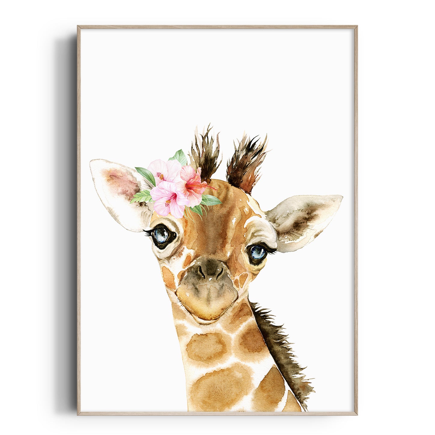 Floral Giraffe Print