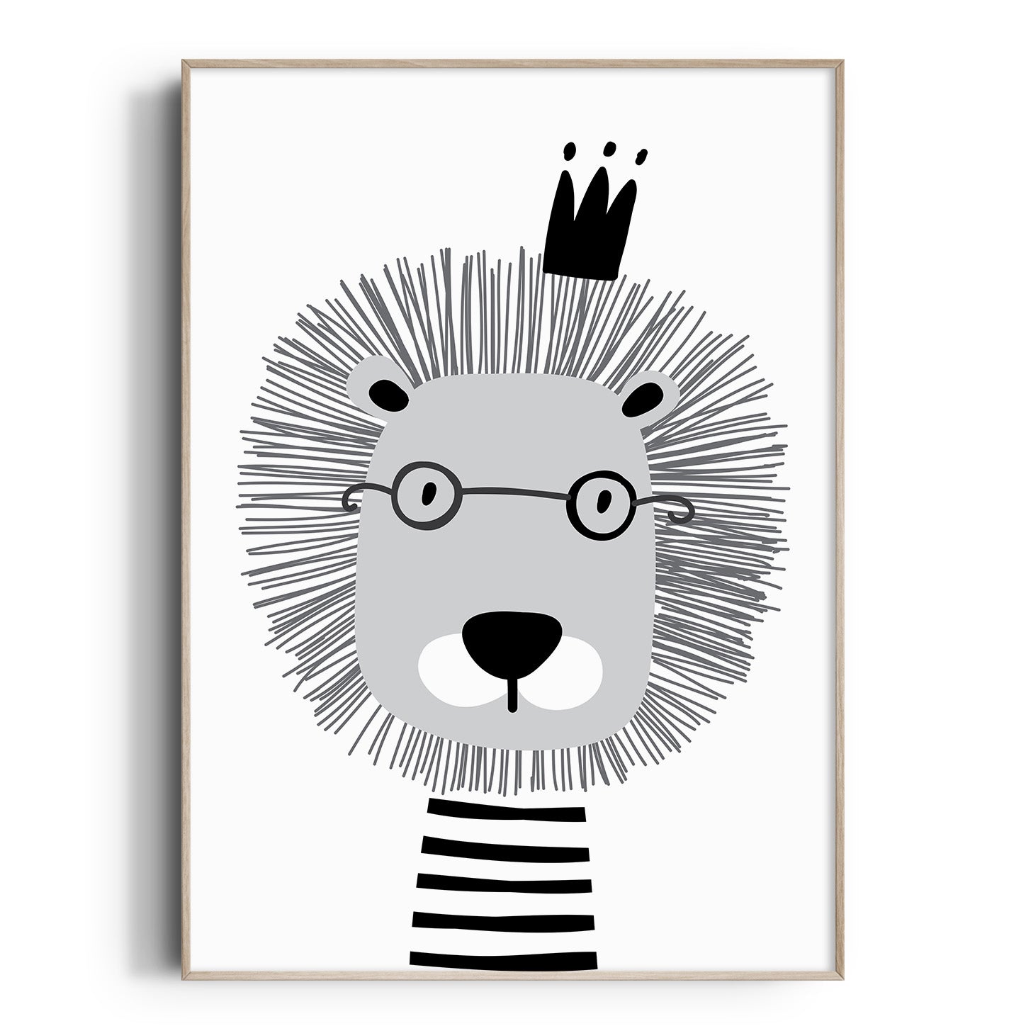 Scandi Lion Print