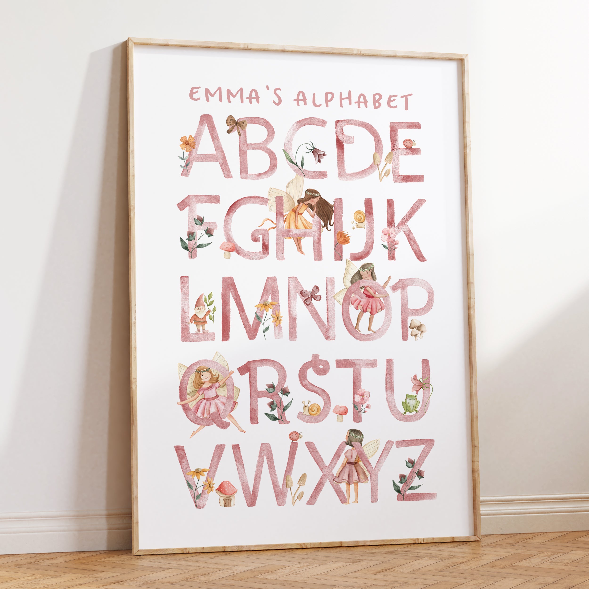 Personalised Fairy Alphabet Print