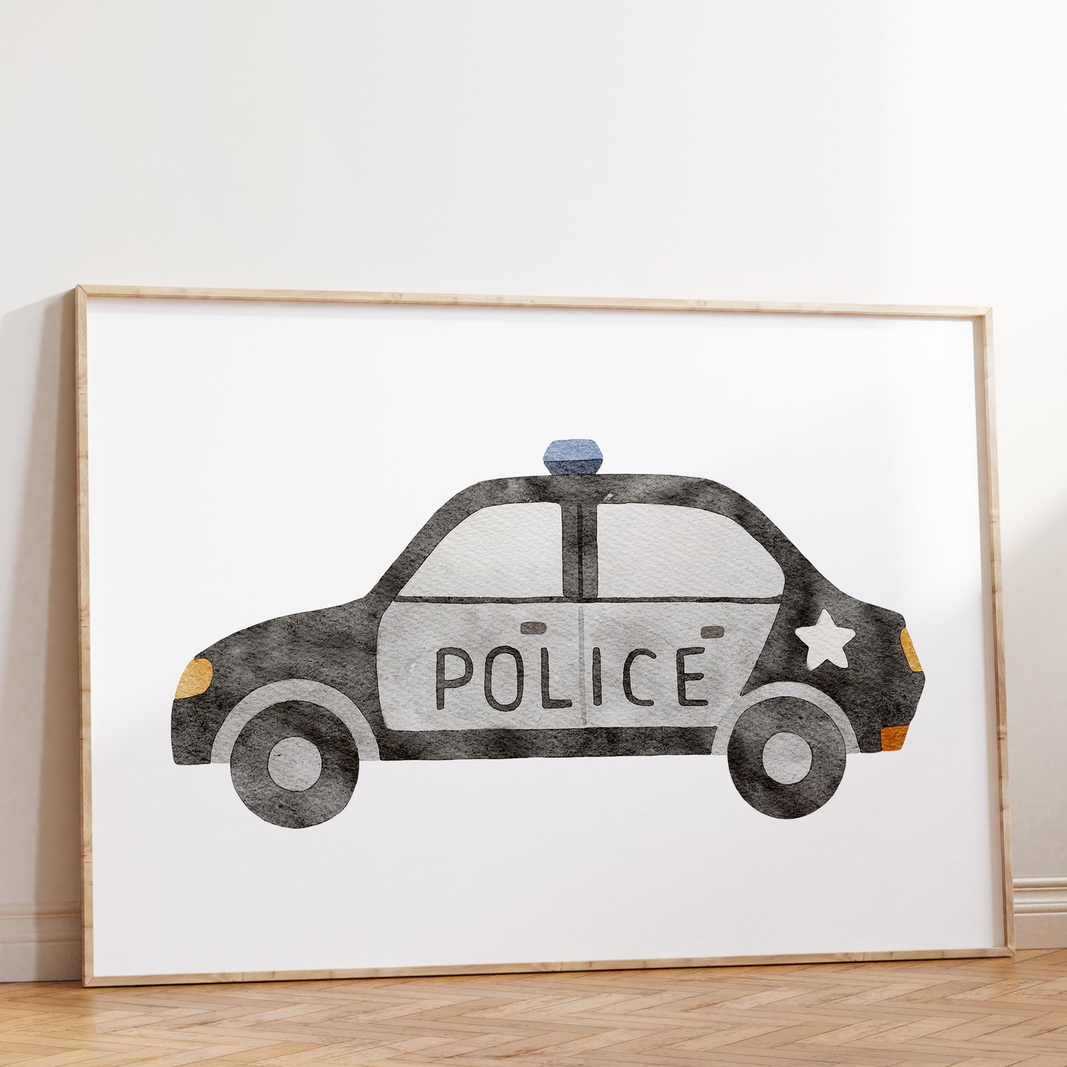Police Car Print
