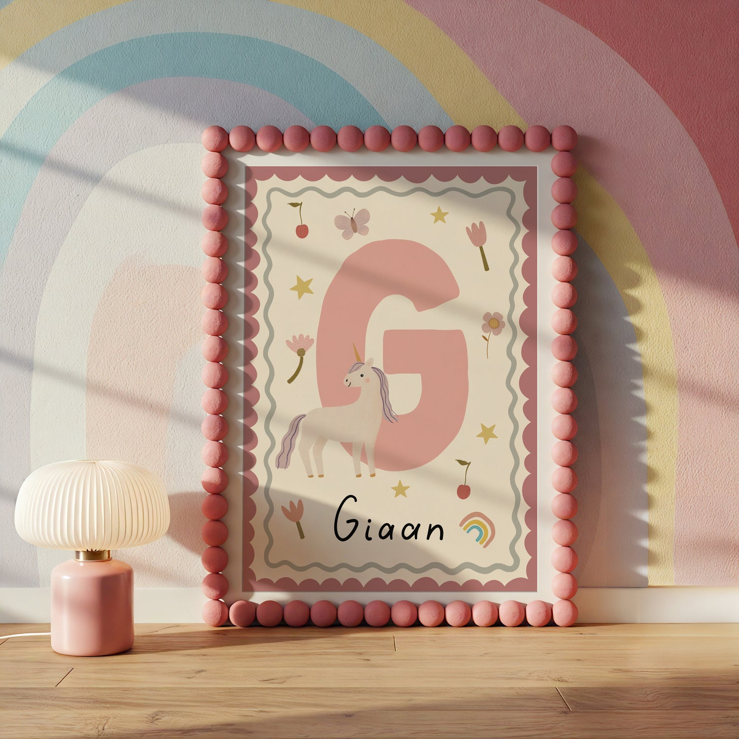 Unicorn Letter & Name Print