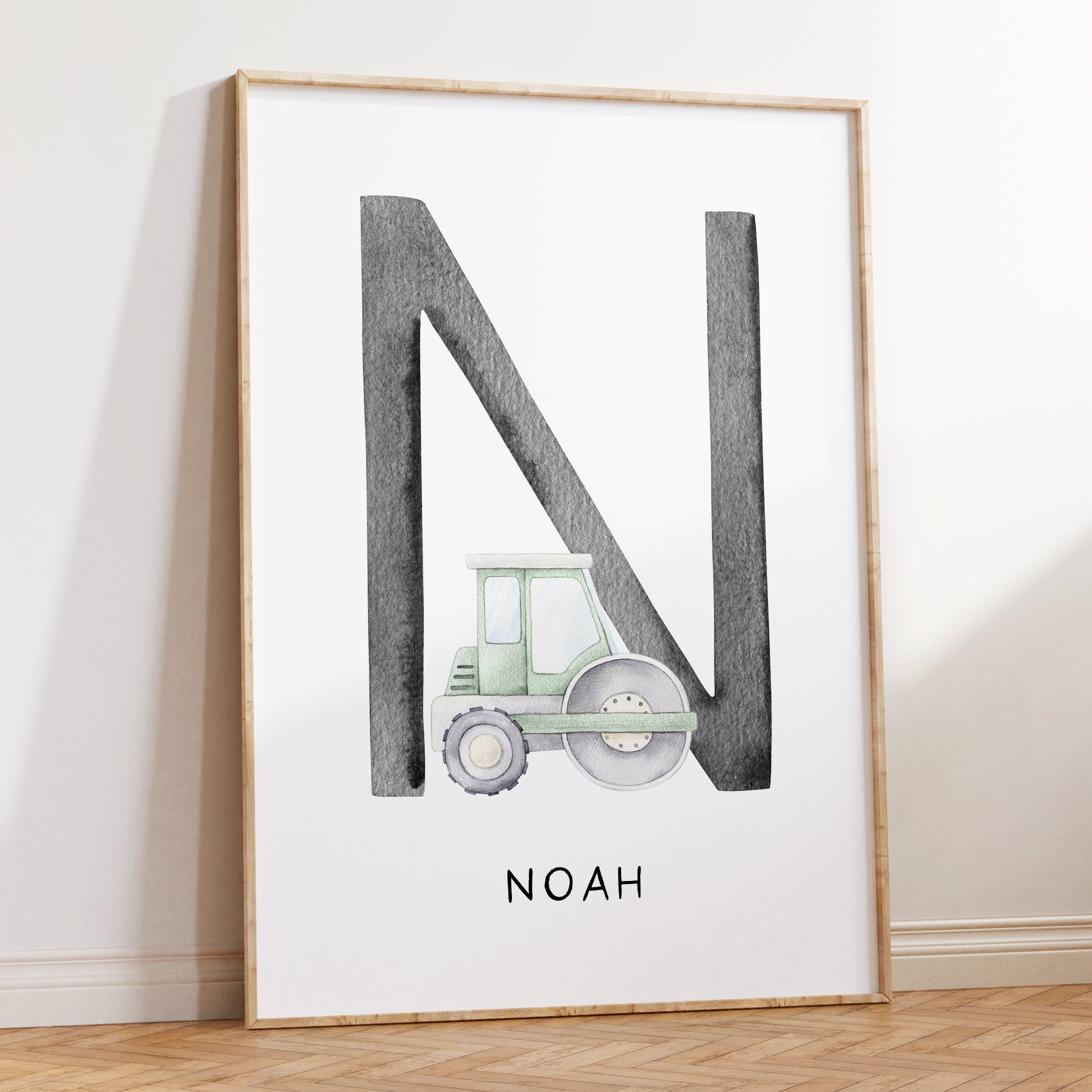 Road Roller Name Print