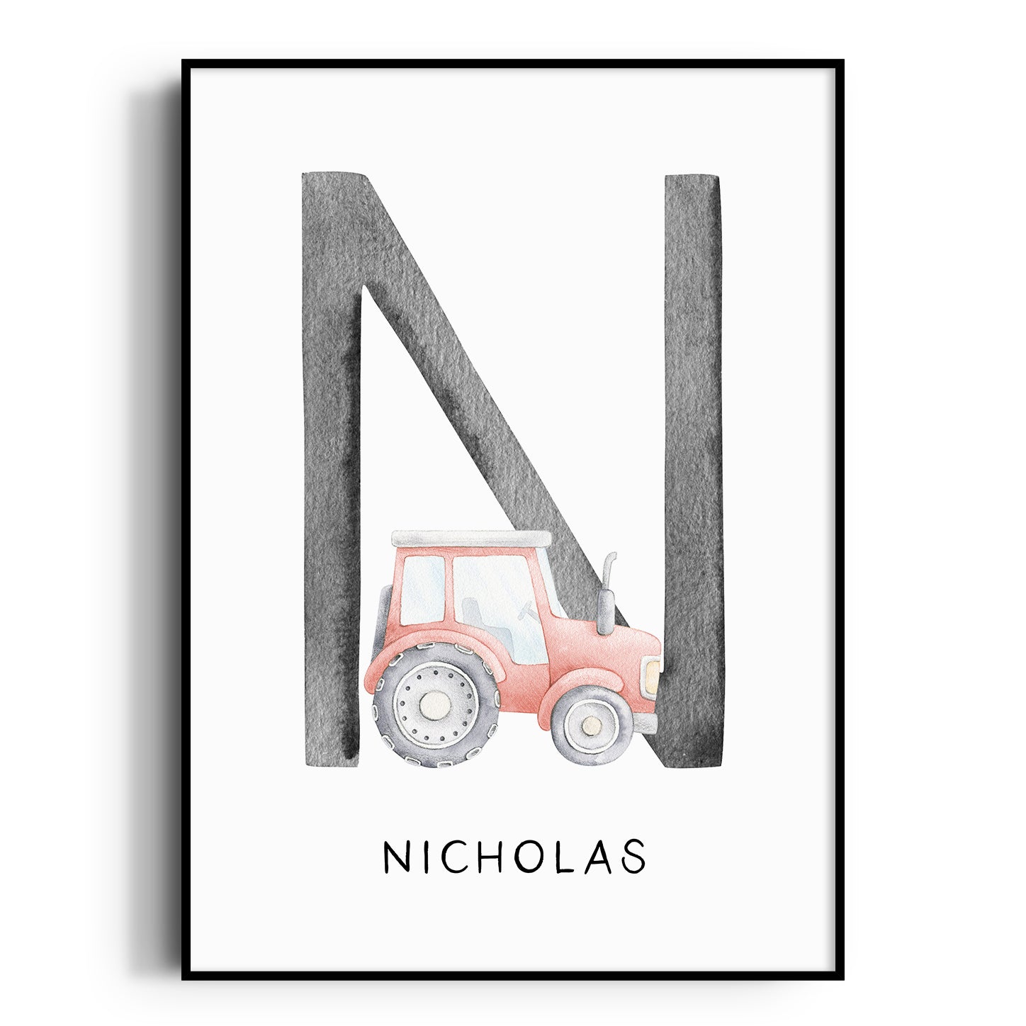 Tractor Name Print