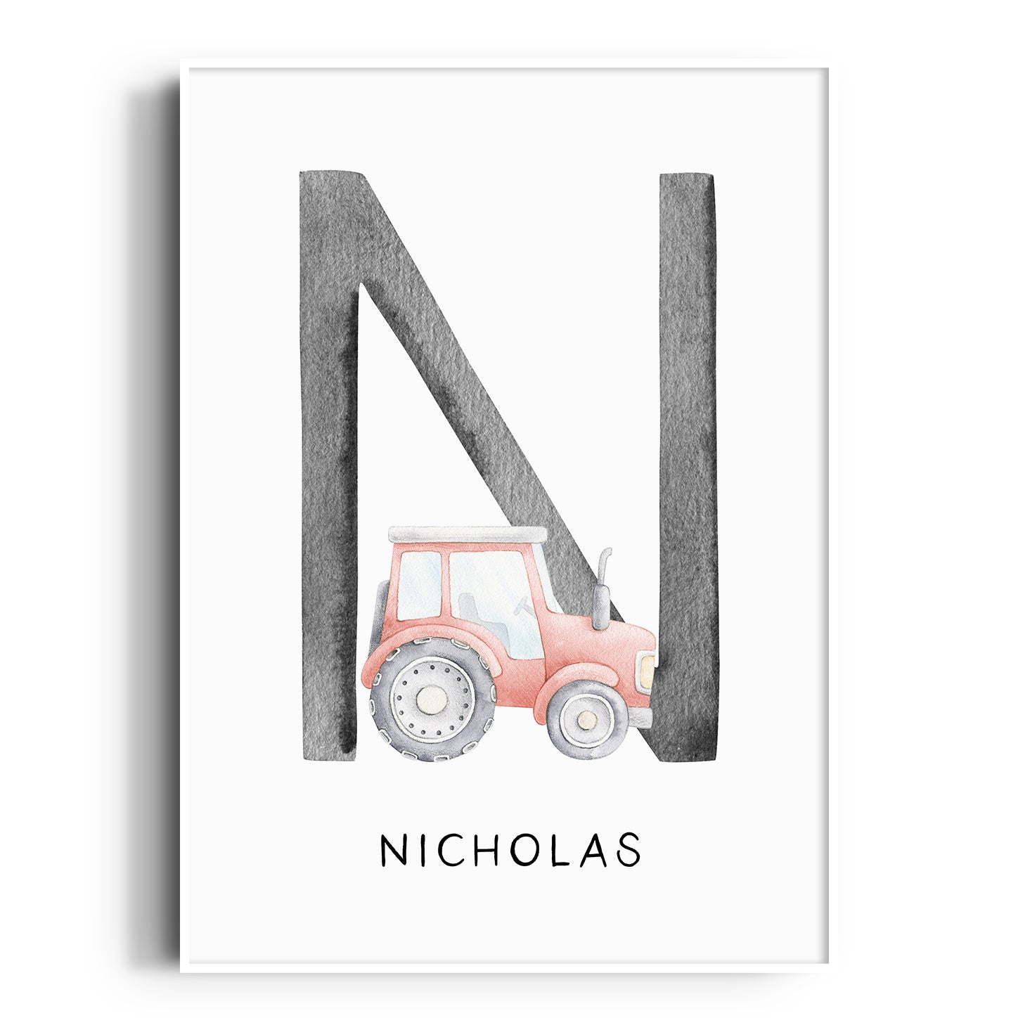 Tractor Name Print