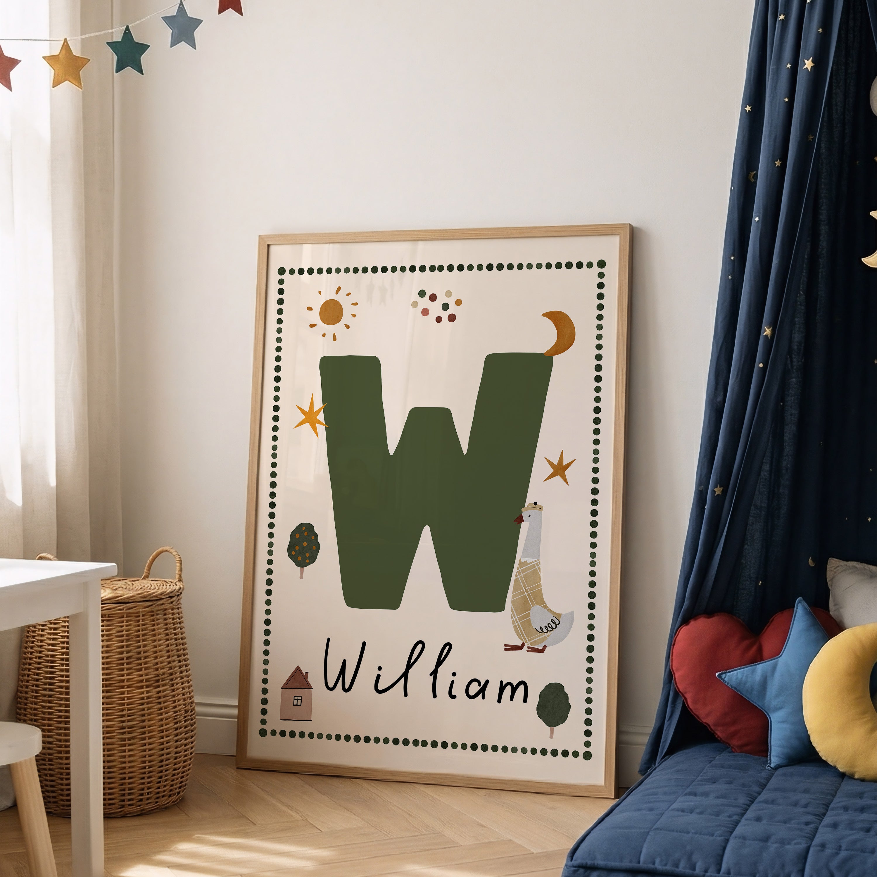 Whimsy Duck Letter & Name Print
