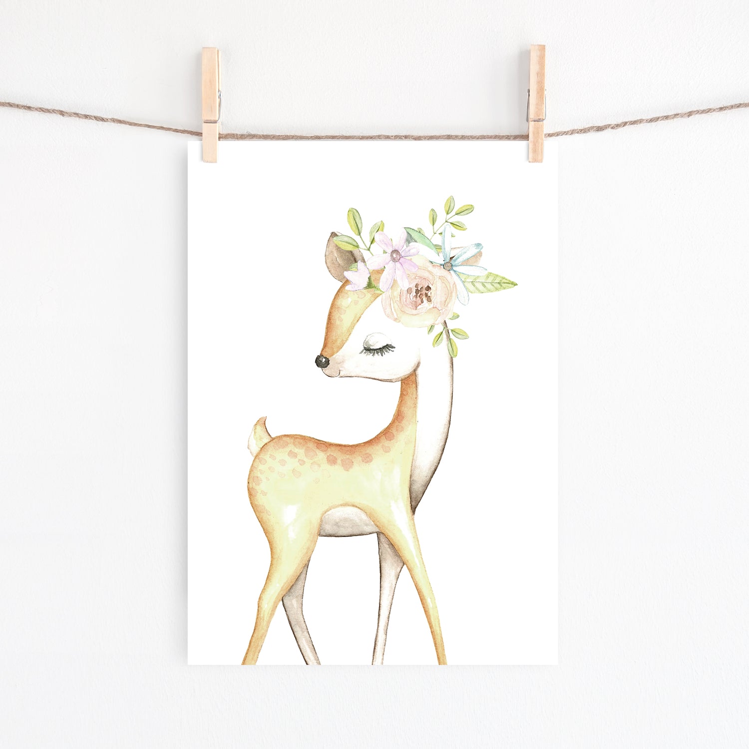 Woodland Deer, Bunny & Teepee Prints