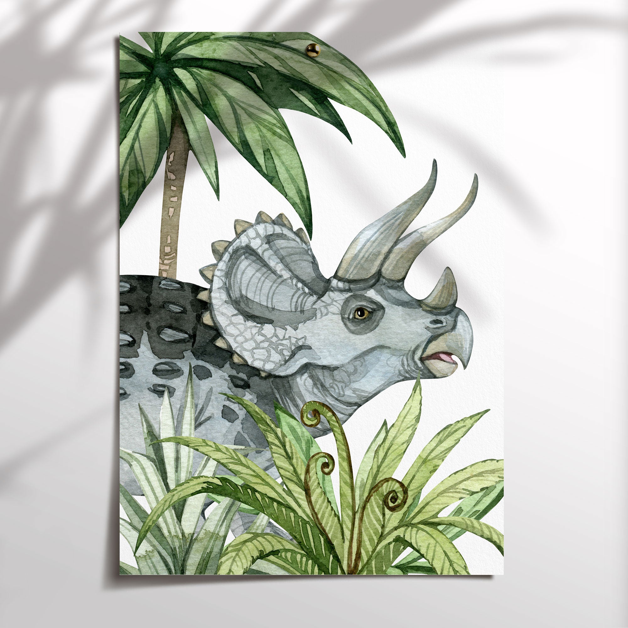 Triceratops Print