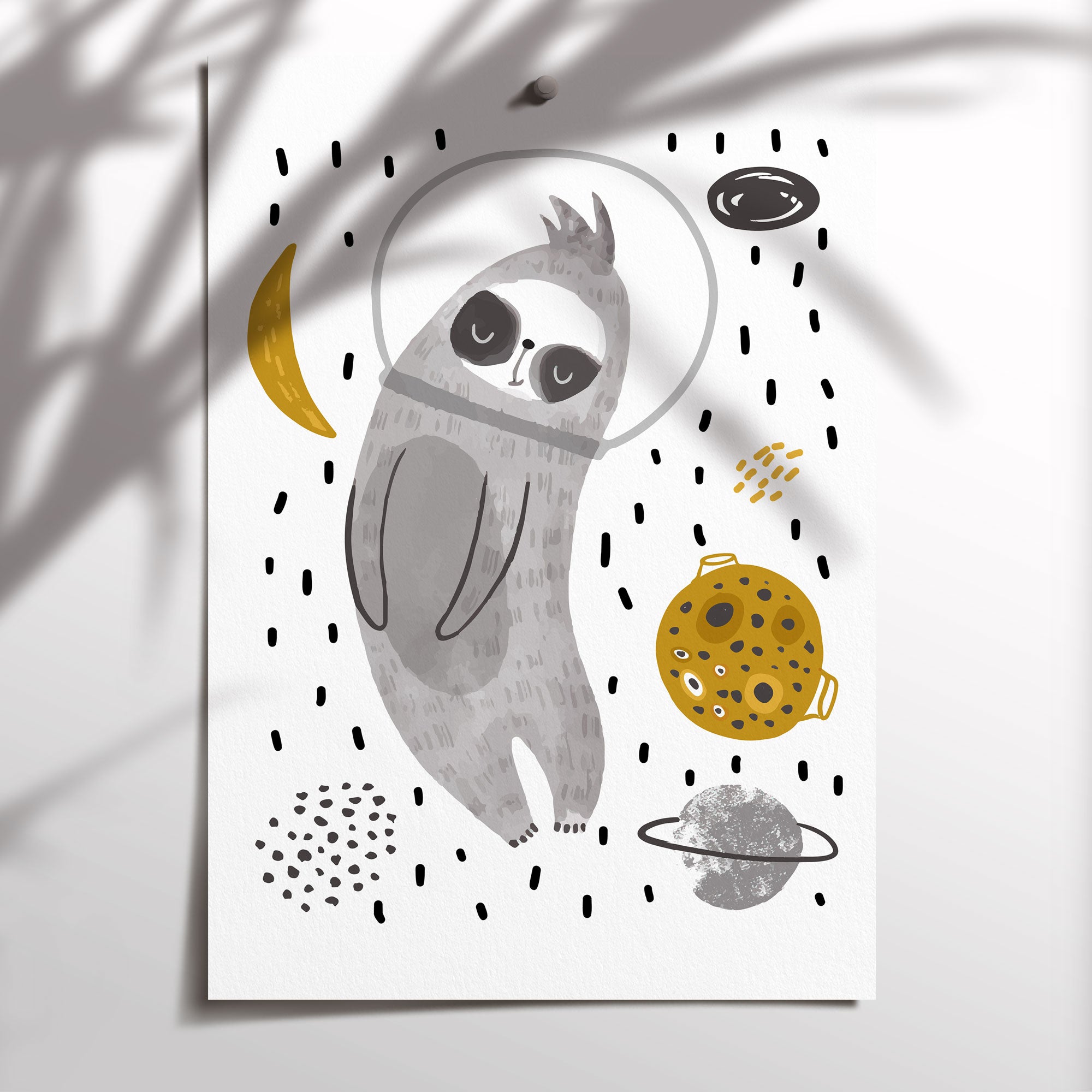 Sloth in Space Print
