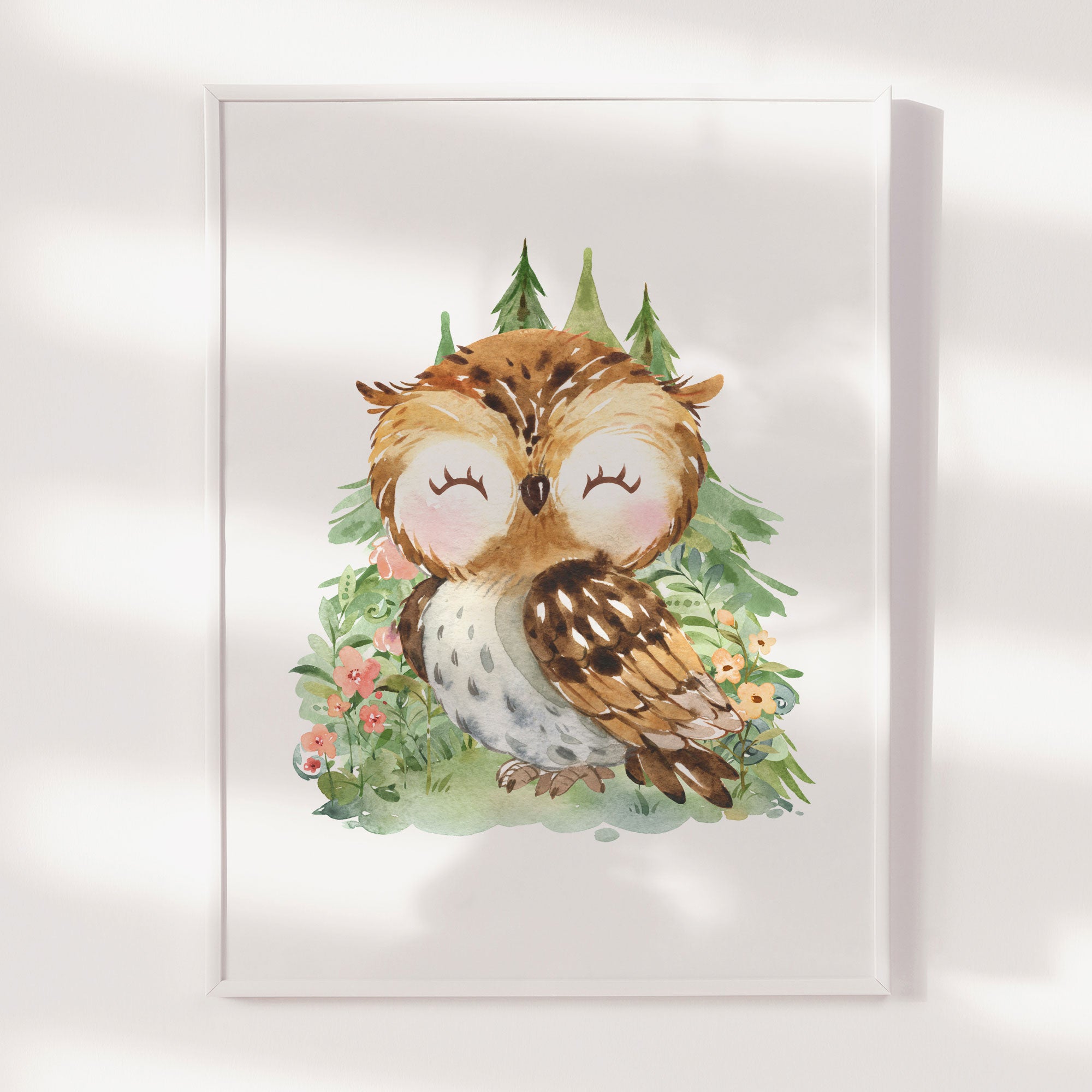 Woodland Owl Print