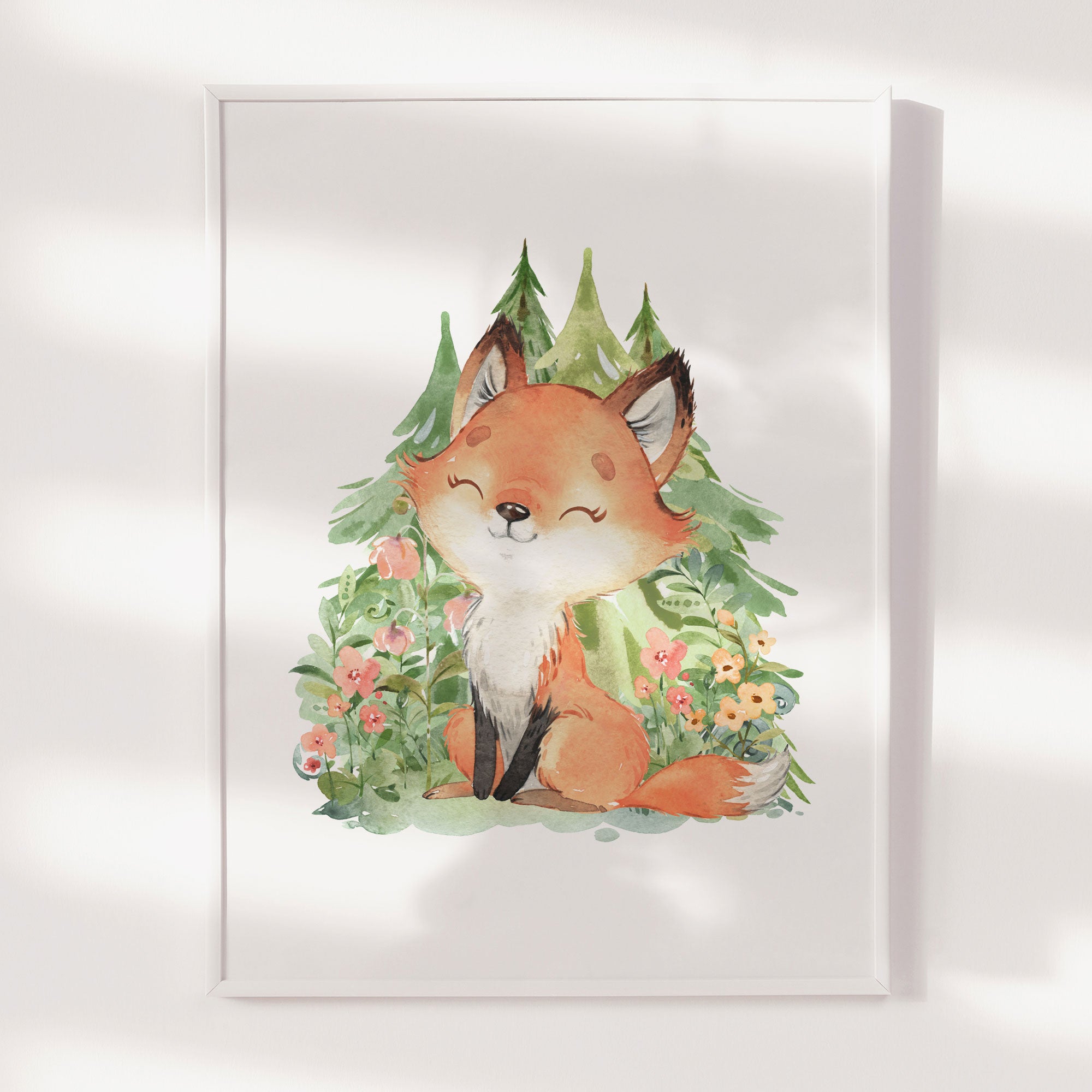 Woodland Fox Print