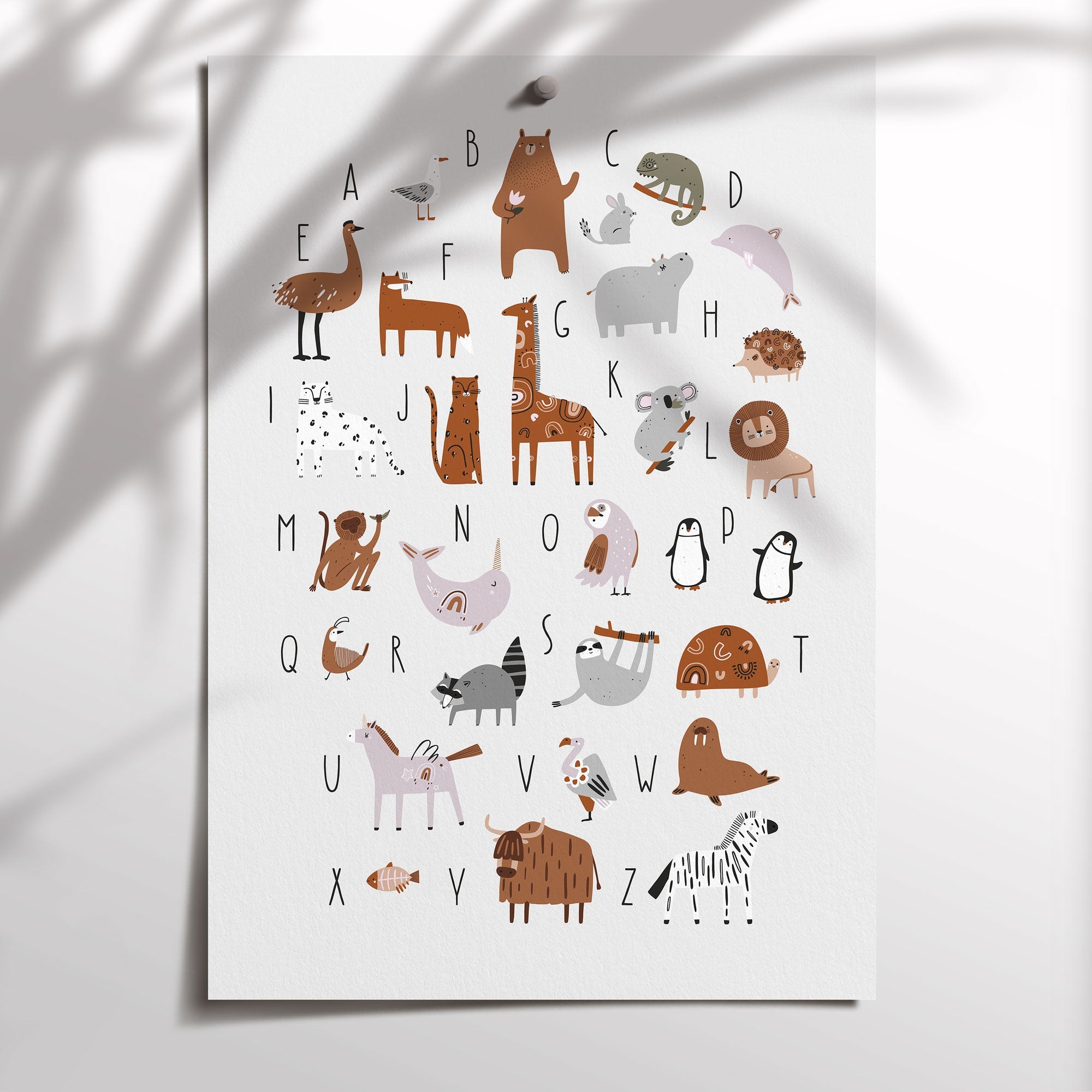 Animal Alphabet Print
